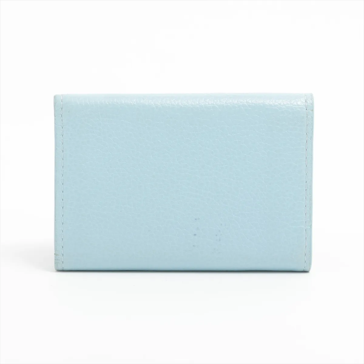 LV logo Portefeuille Lock Mini M80280 UB0241 Light Blue Compact Wallet — view 2