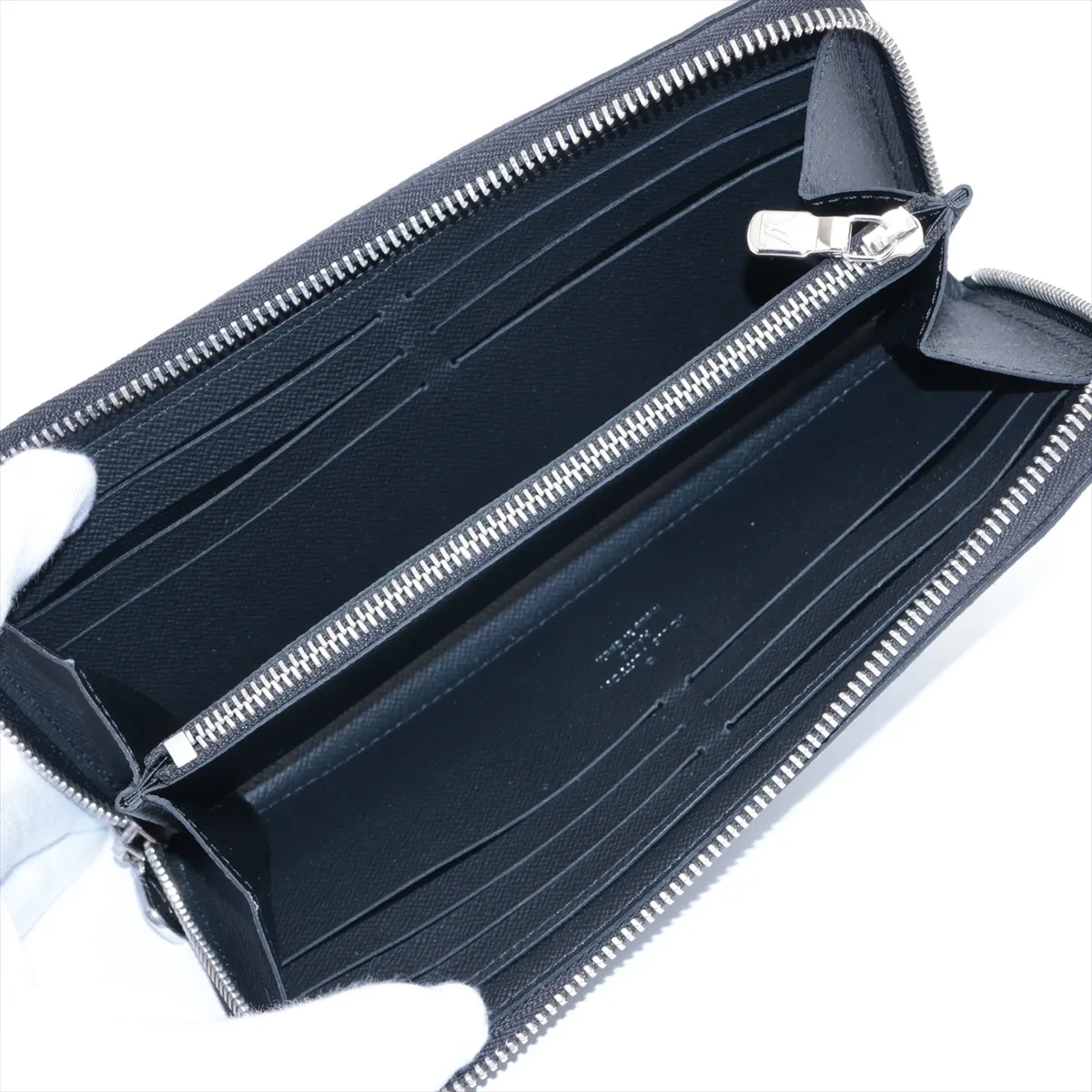 Damier Graphite Zippy Wallet Horizontal N00056 Noir Round Zip Wallet RFID Reactive — view 3