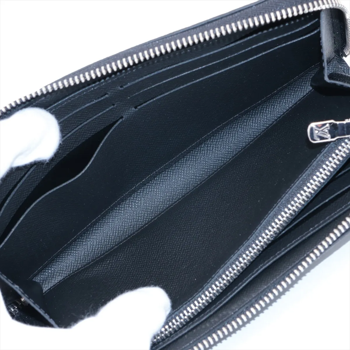 Damier Graphite Zippy Wallet Horizontal N00056 Noir Round Zip Wallet RFID Reactive — view 5