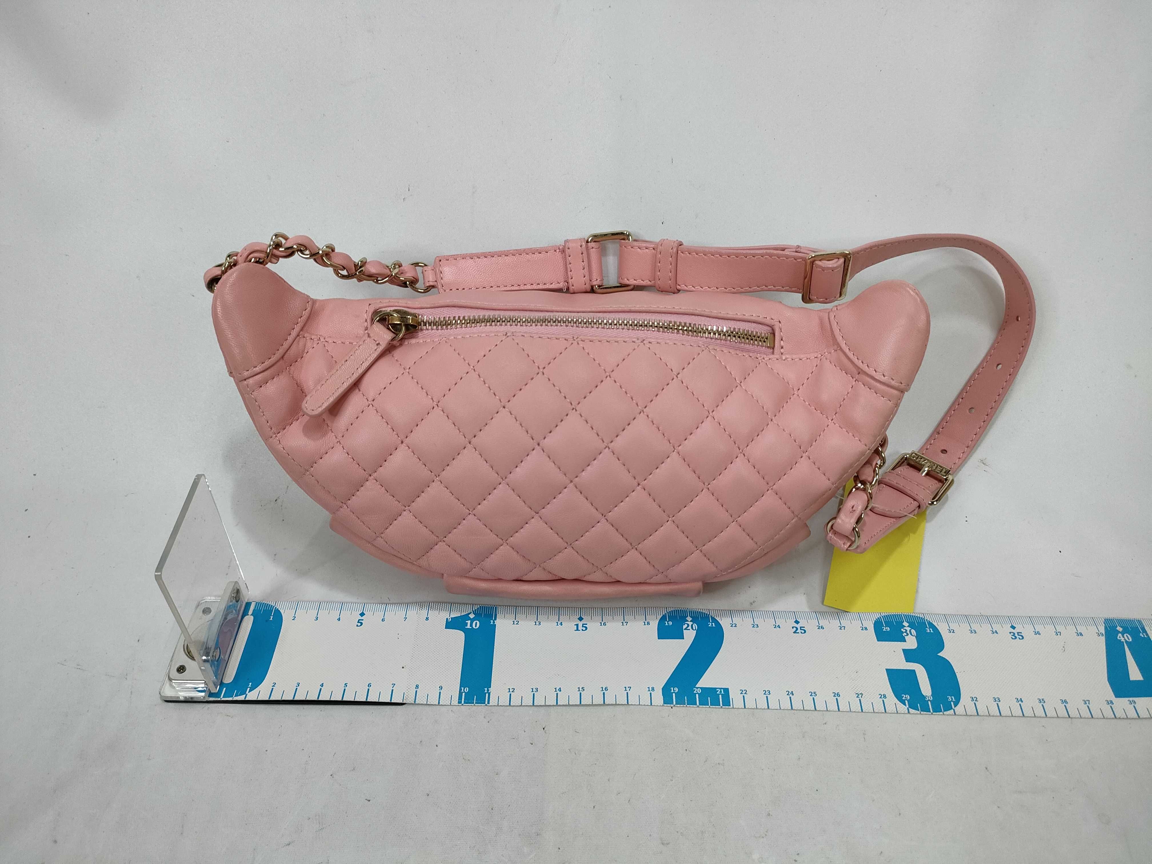Lambskin Body Bag, Pink, Matelassé Shoulder Bag — view 2