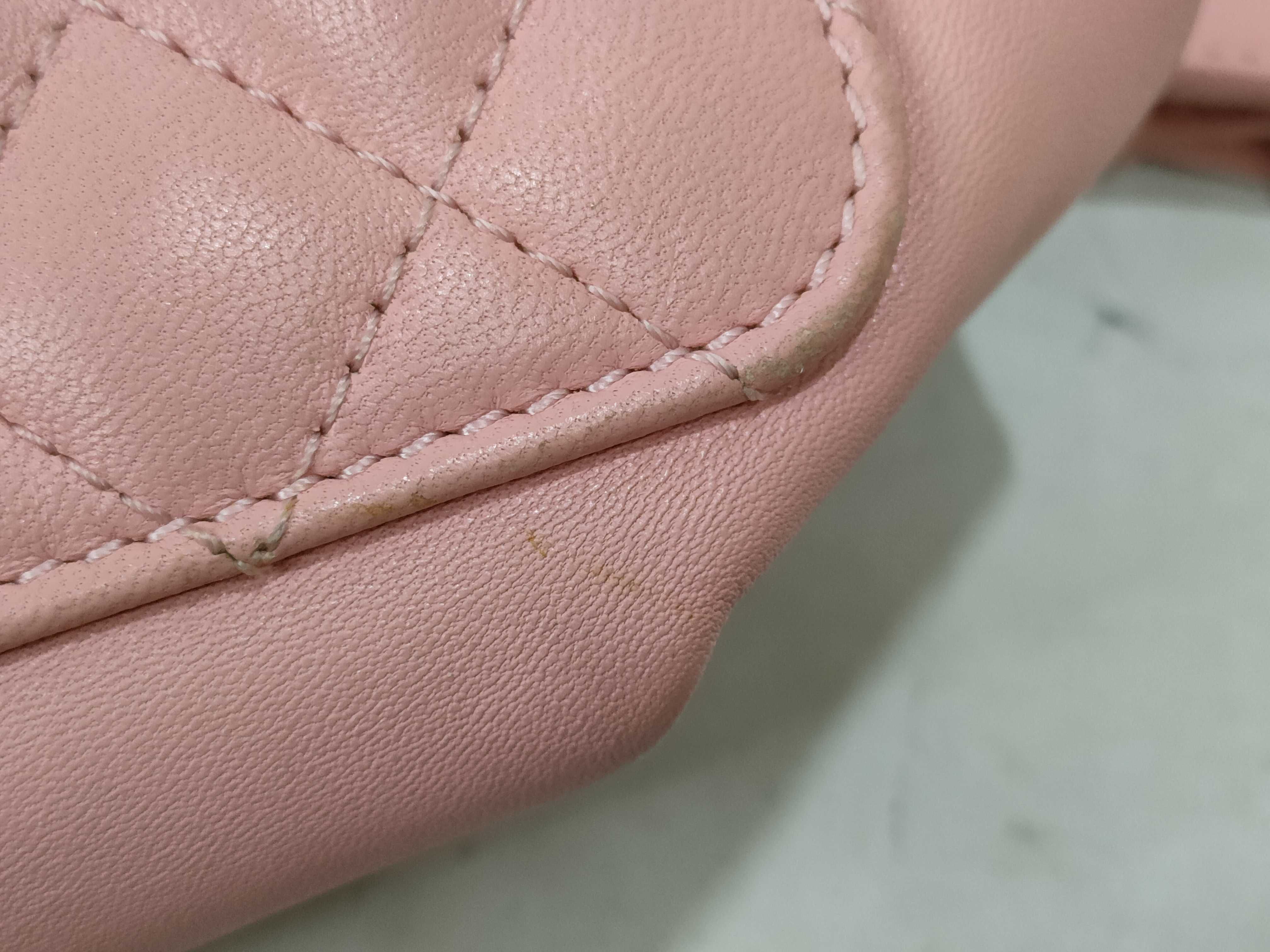 Lambskin Body Bag, Pink, Matelassé Shoulder Bag — view 15