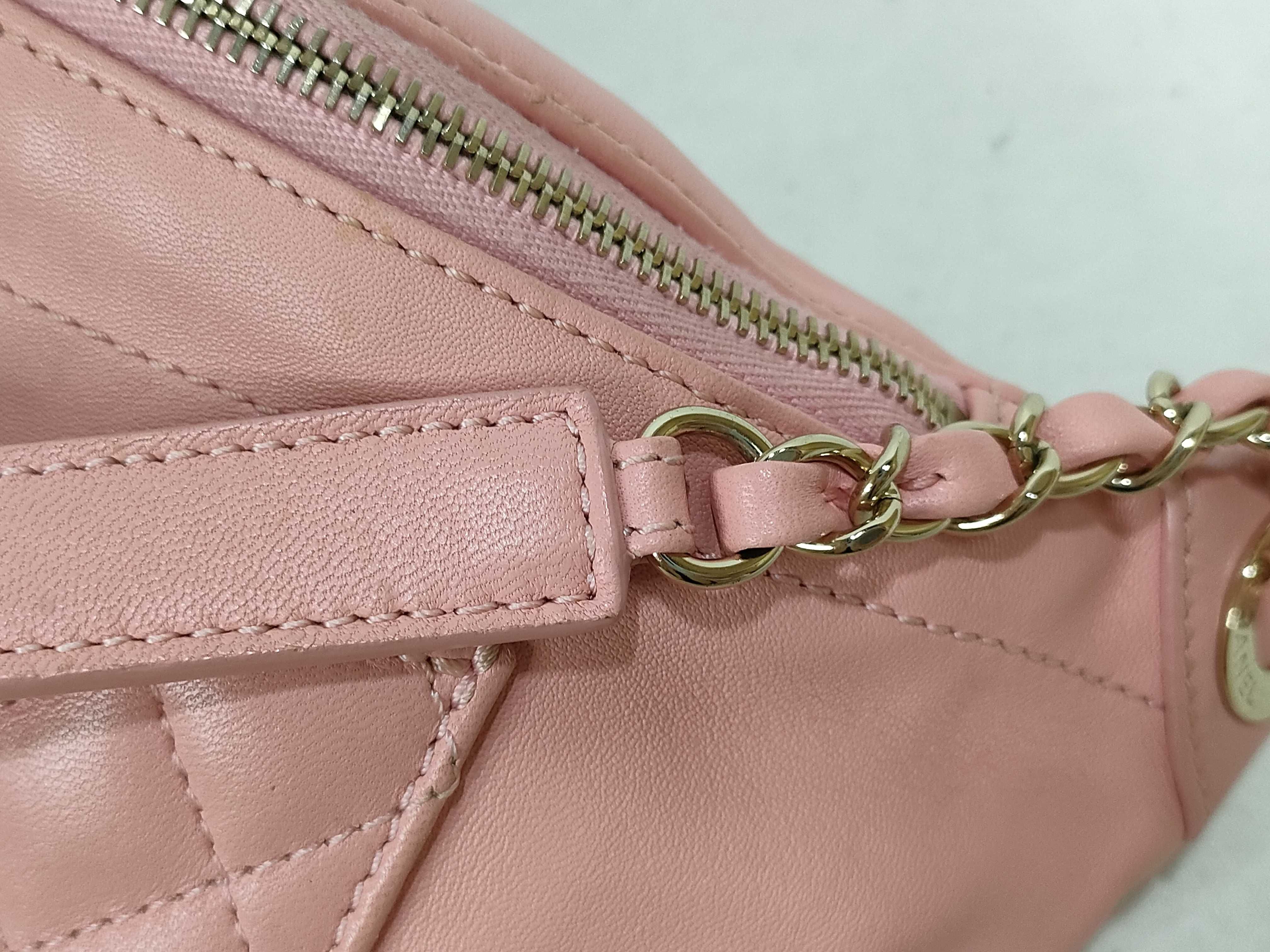 Lambskin Body Bag, Pink, Matelassé Shoulder Bag — view 4