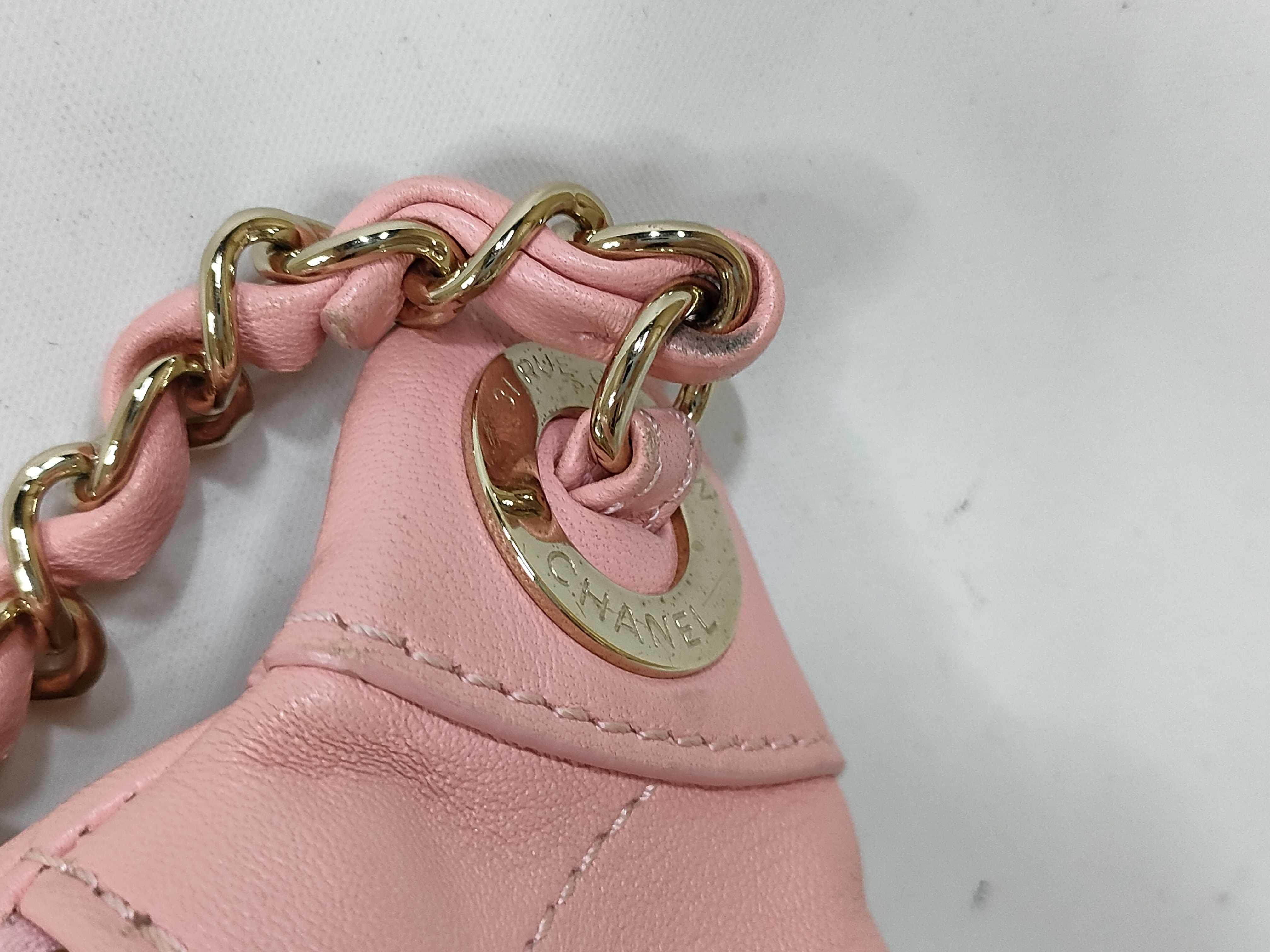 Lambskin Body Bag, Pink, Matelassé Shoulder Bag — view 5