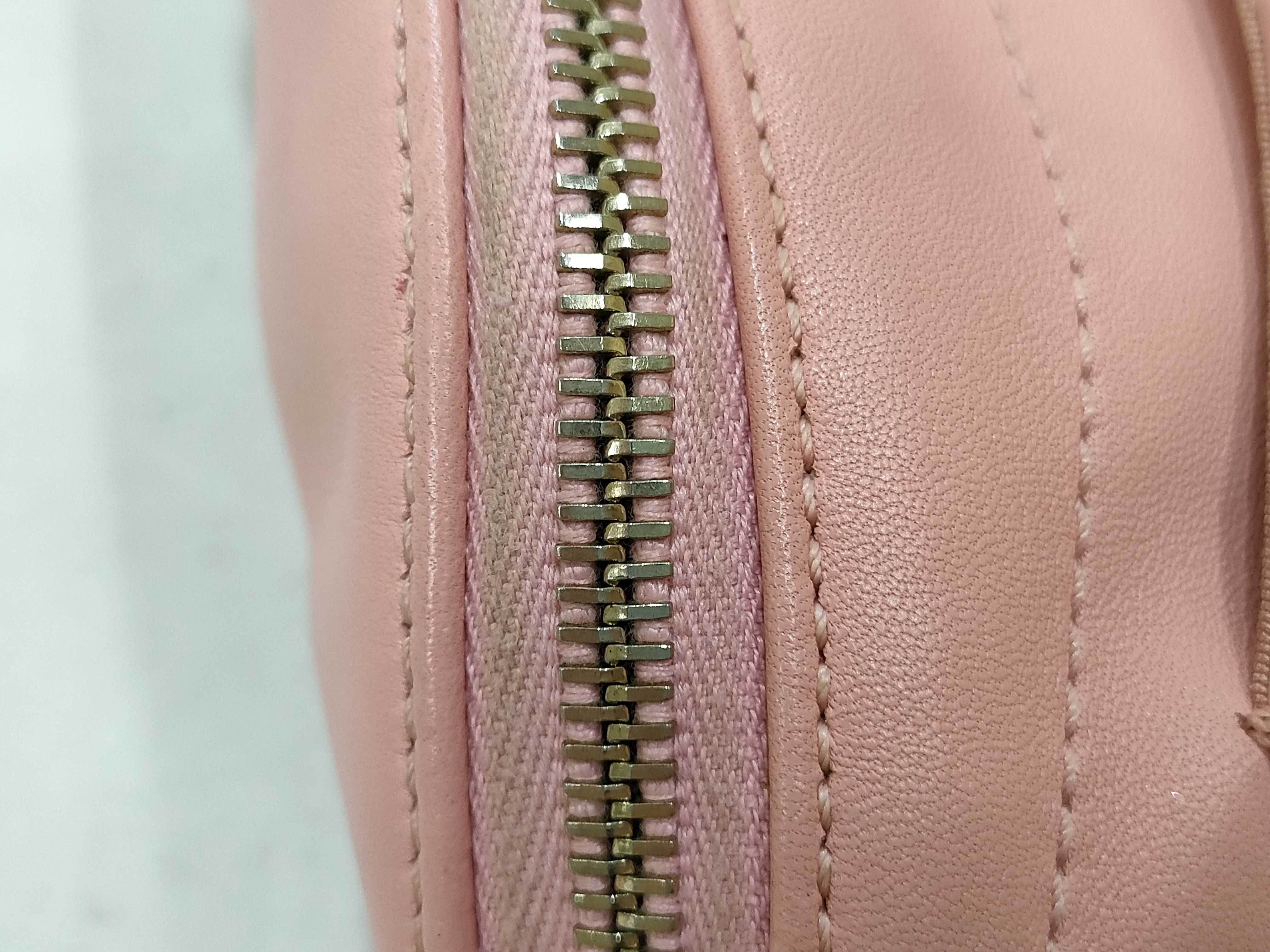 Lambskin Body Bag, Pink, Matelassé Shoulder Bag — view 6