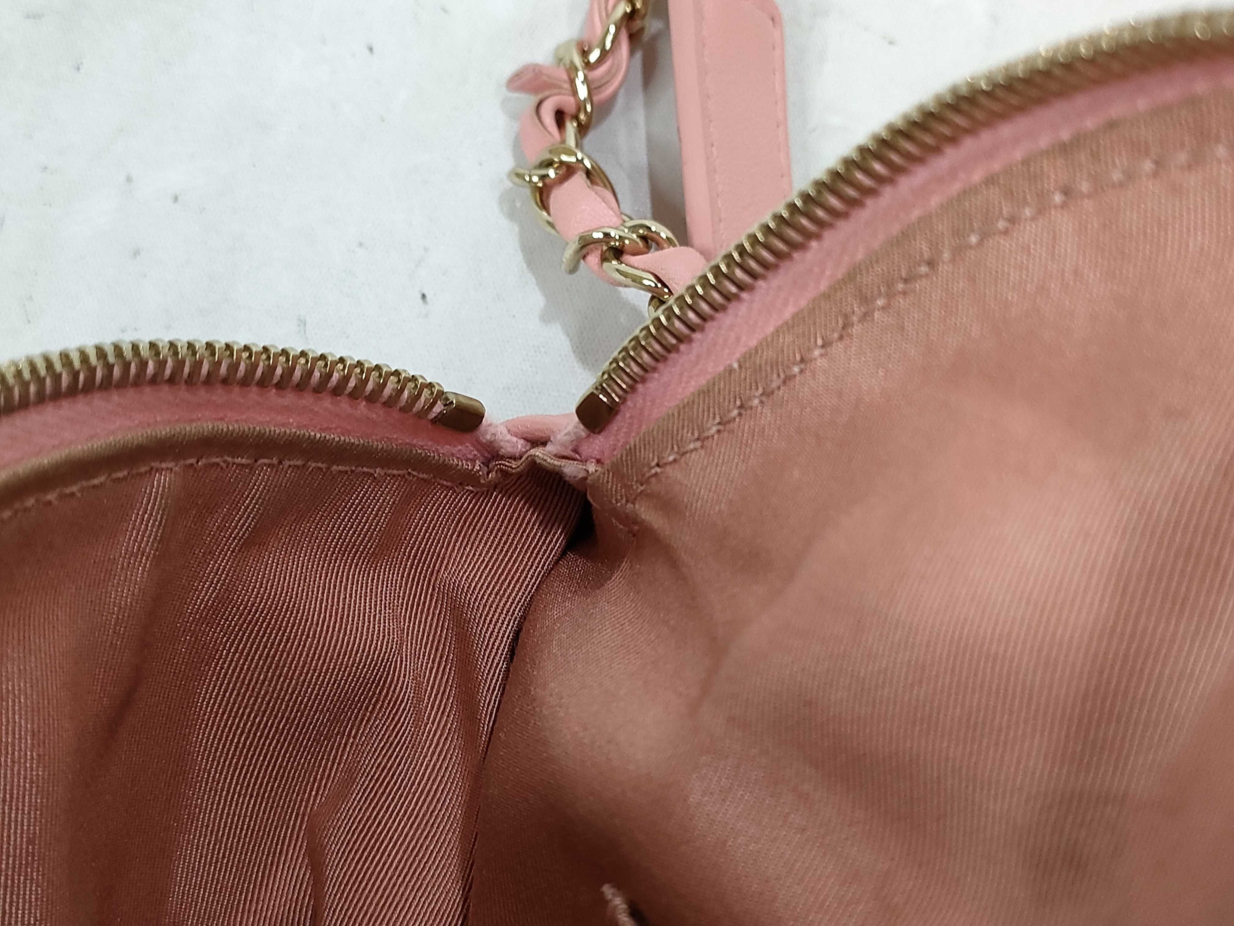 Lambskin Body Bag, Pink, Matelassé Shoulder Bag — view 9