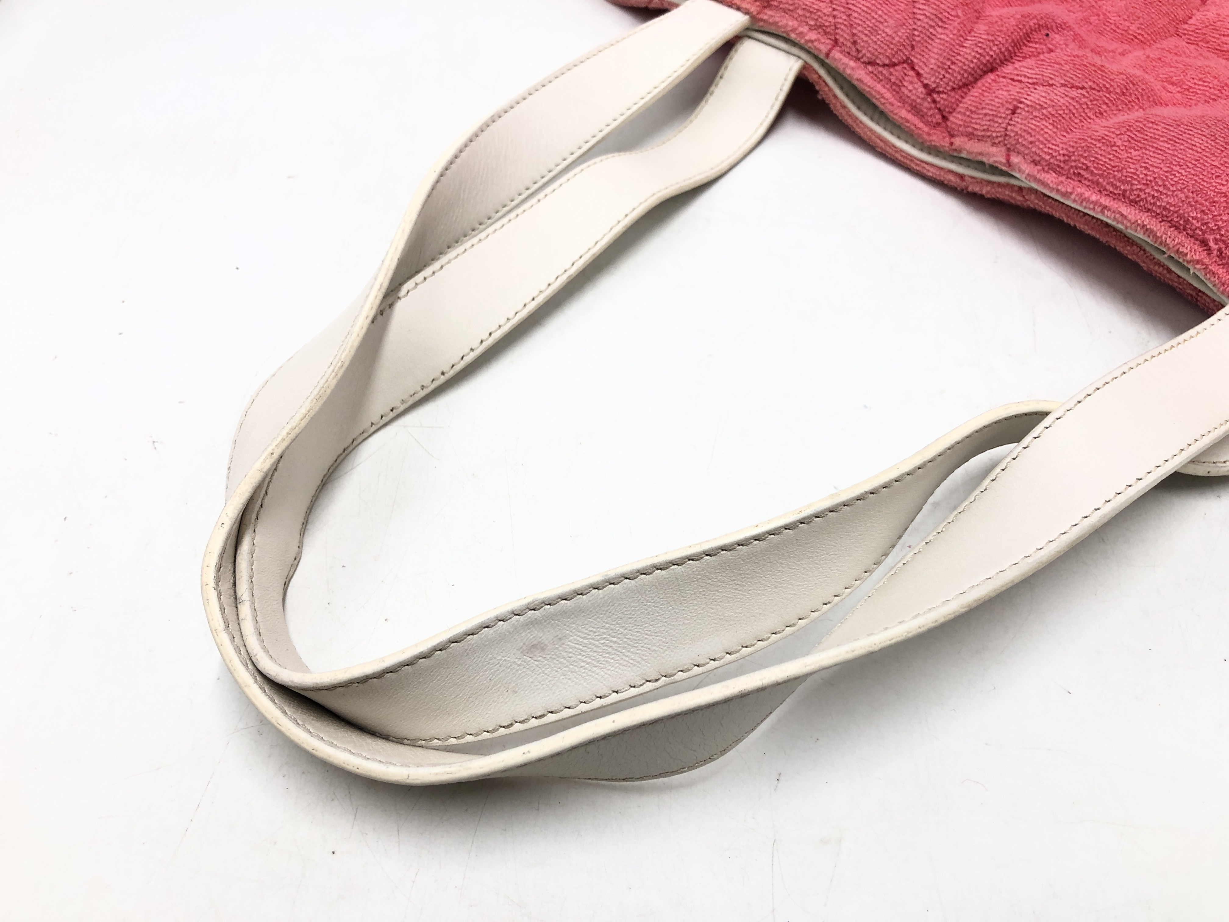 Camellia Terry Cloth Pink Tote Bag — view 8