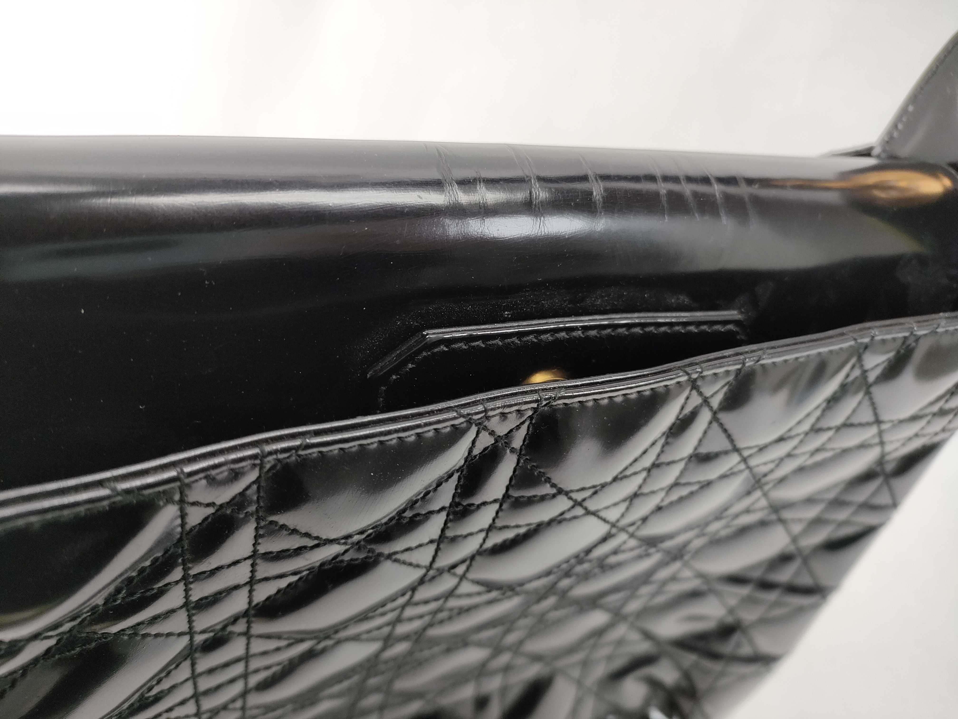 Lady Dior One-Shoulder Bag (Sticky/Stained) — view 9