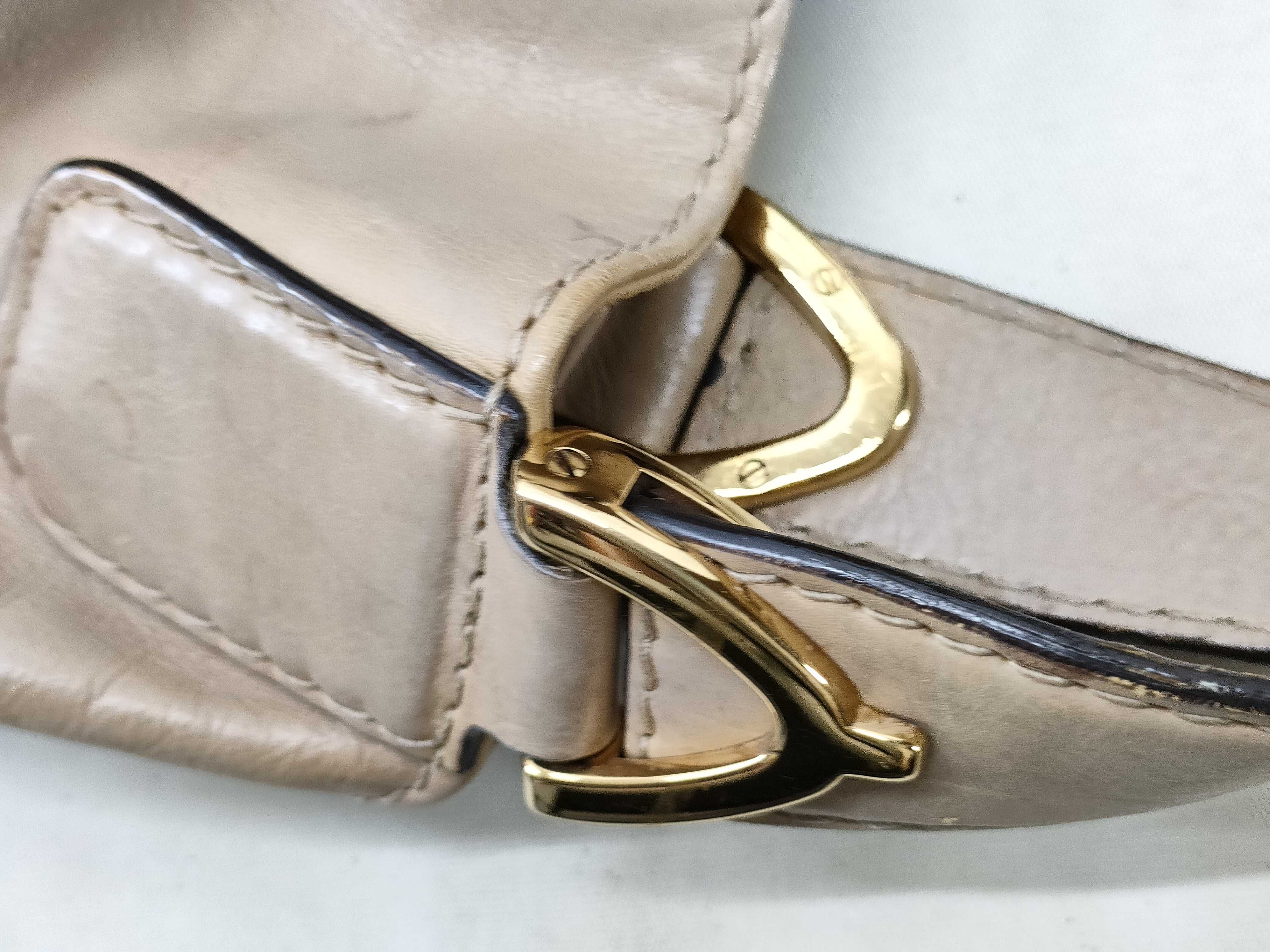 Leather Stirrup Shoulder Bag — view 7