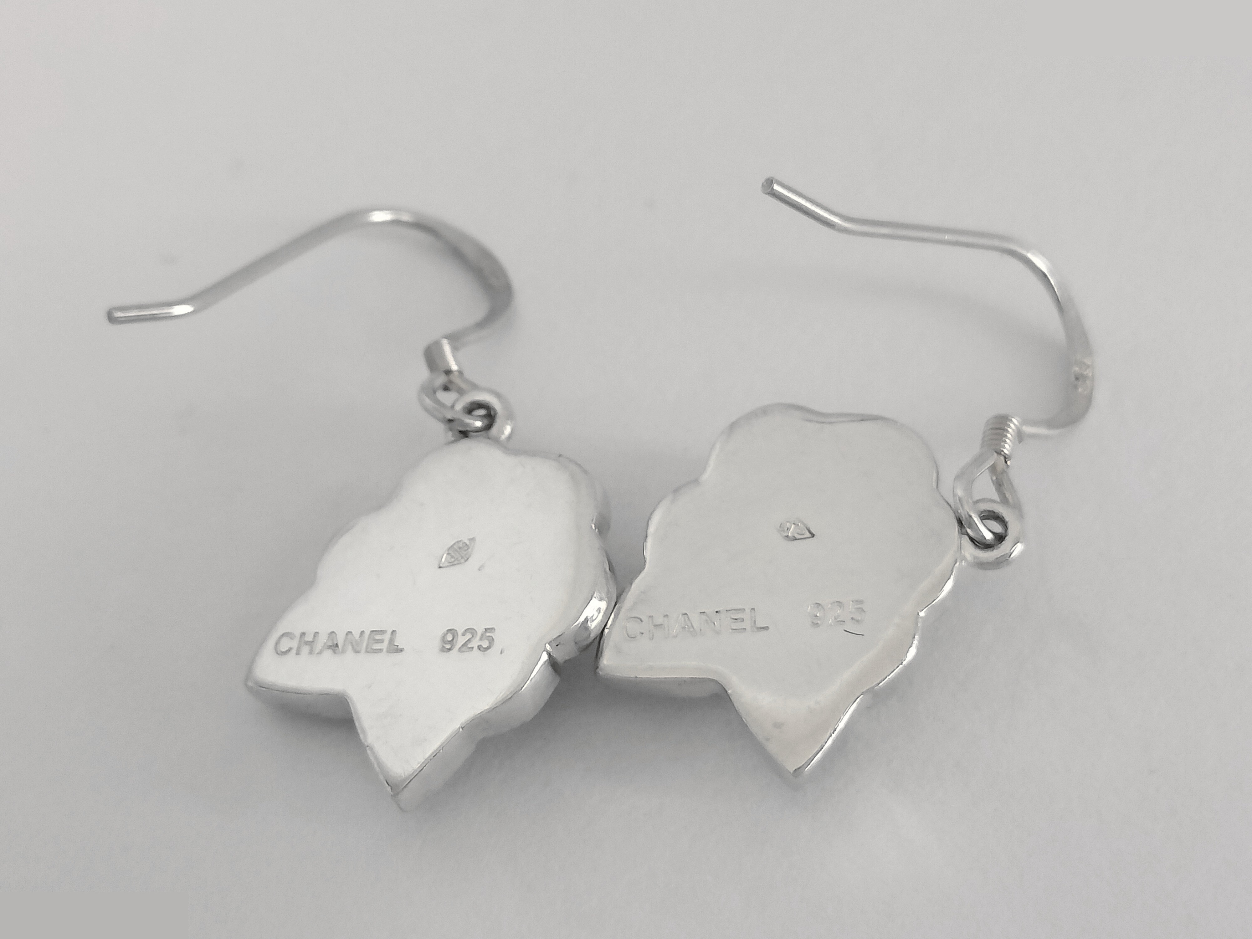 Camellia 925 Silver Earrings, 7.2g — view 2
