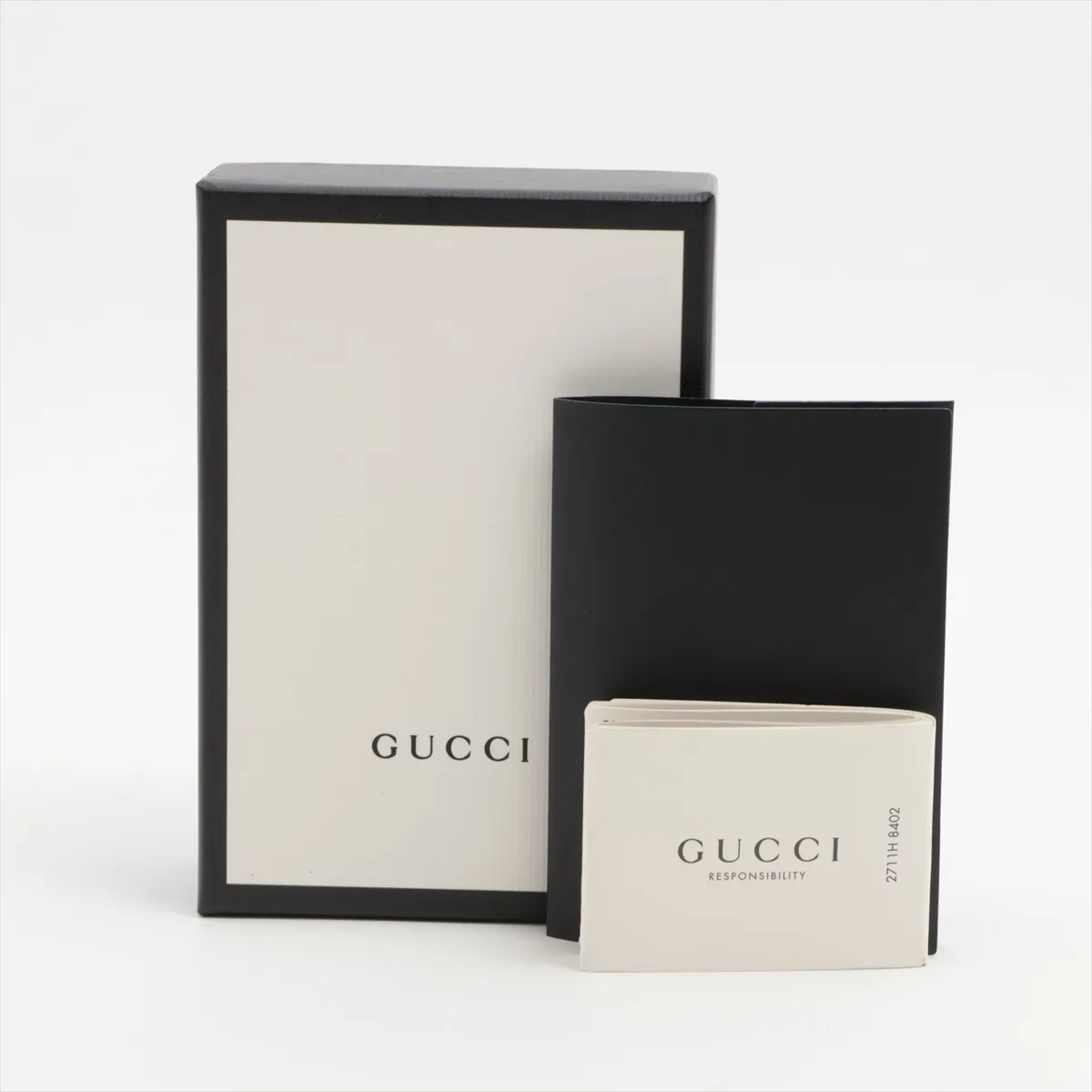 GG Supreme 523155 PVC x Leather Compact Wallet Brown — view 6