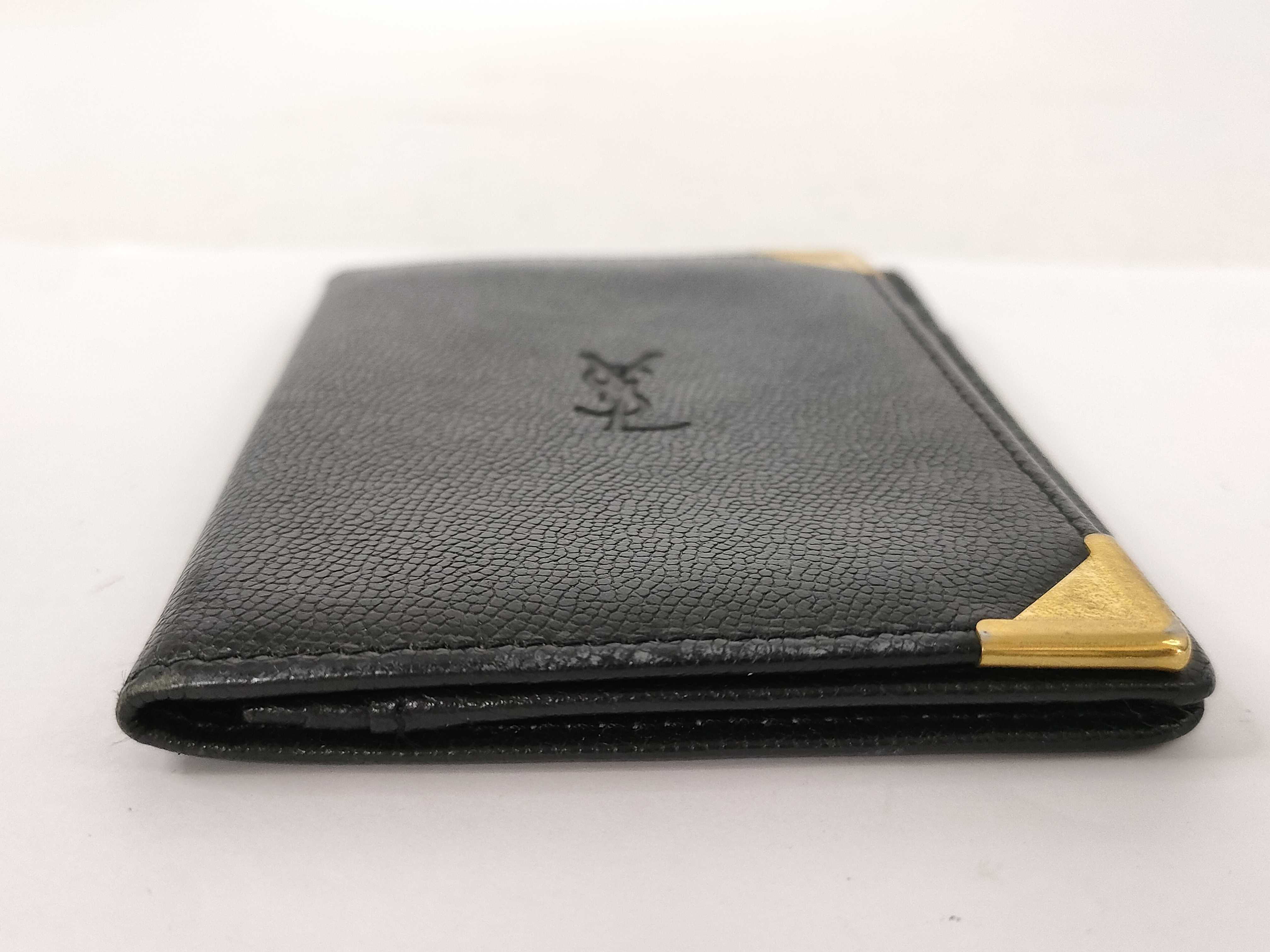 Leather Black Card Case, Pass Case, Business Card Holder (VO5642) — view 4