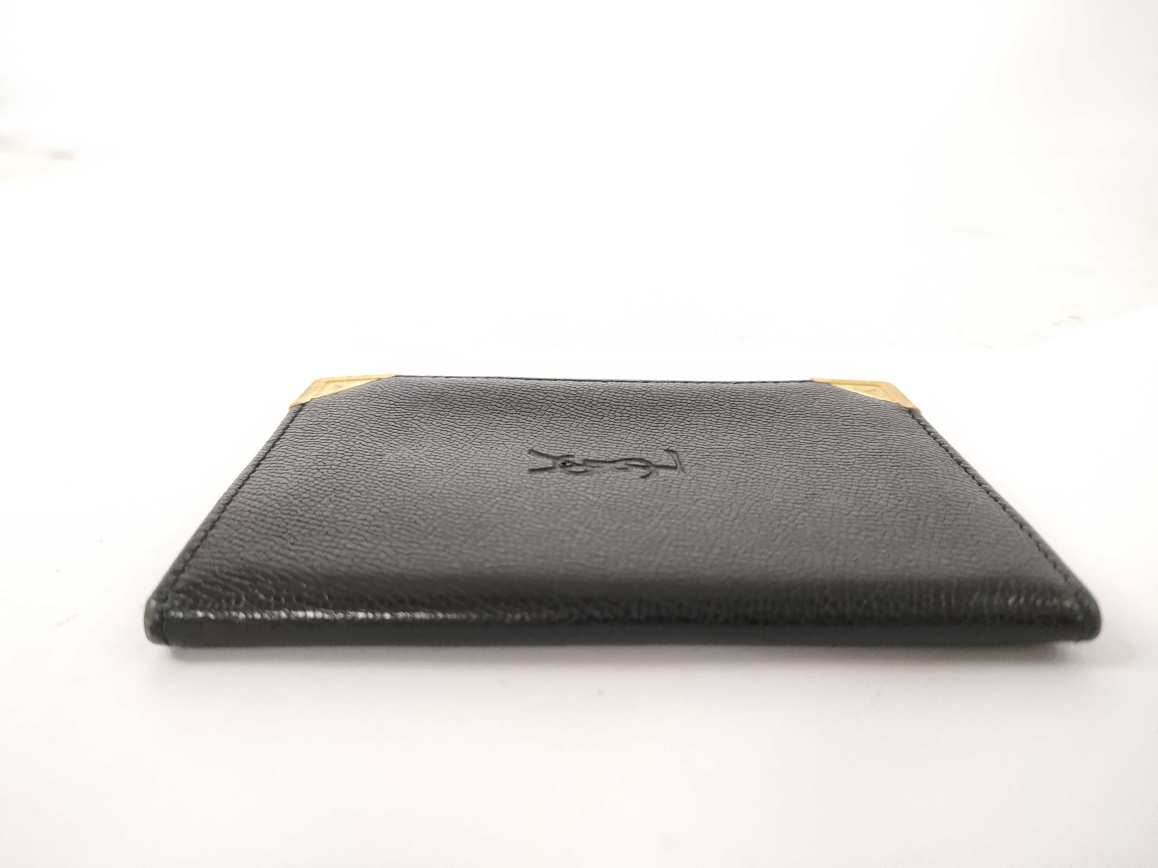 Leather Black Card Case, Pass Case, Business Card Holder (VO5642) — view 5