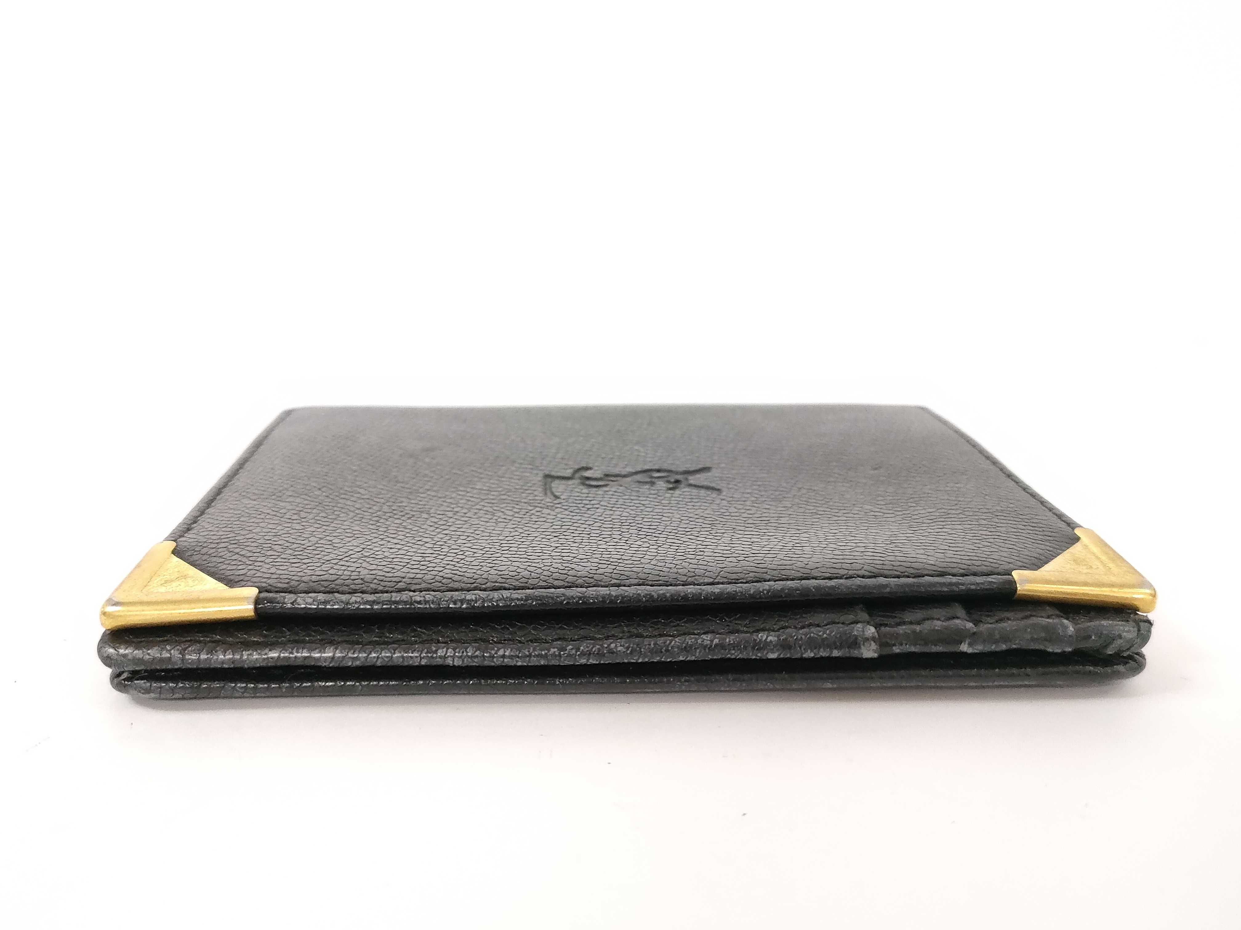 Leather Black Card Case, Pass Case, Business Card Holder (VO5642) — view 6
