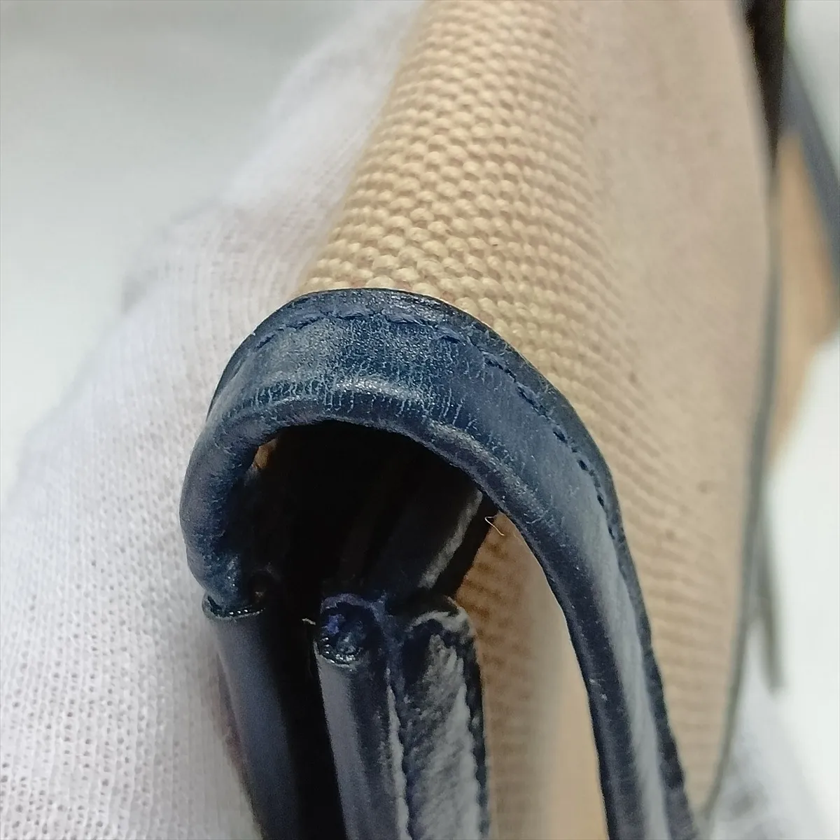 Jige PM Toile H x Box Calf Beige x Blue Indigo G: 1977 — view 8