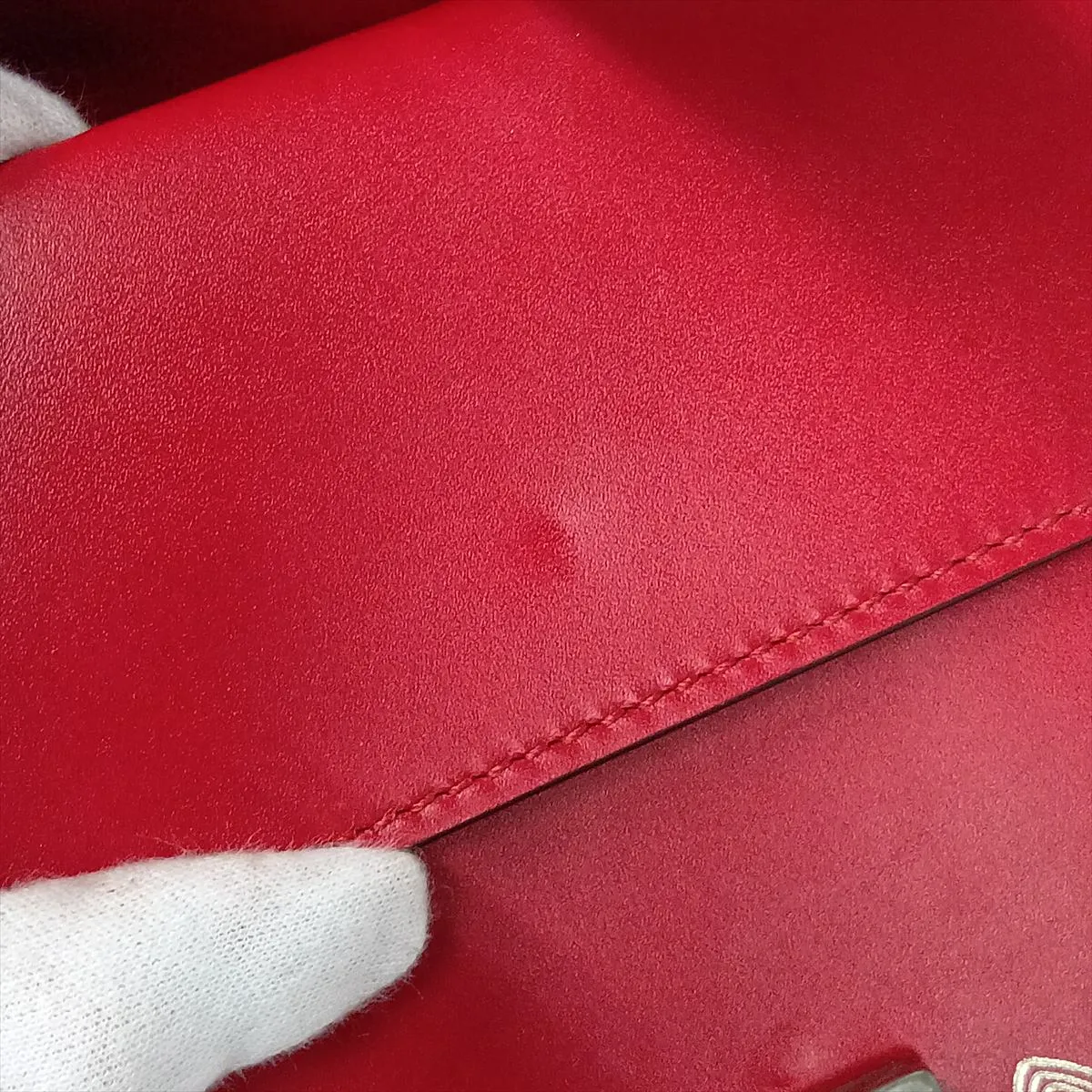 Dionysus 421970 Leather Chain Shoulder Bag, Red — view 12