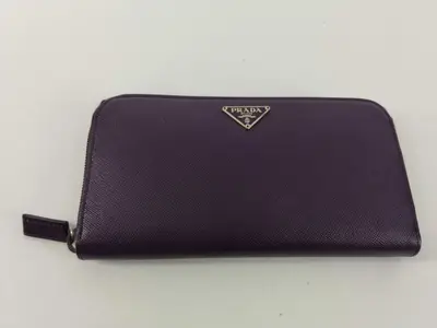 M506A Saffiano Long Wallet, Purple