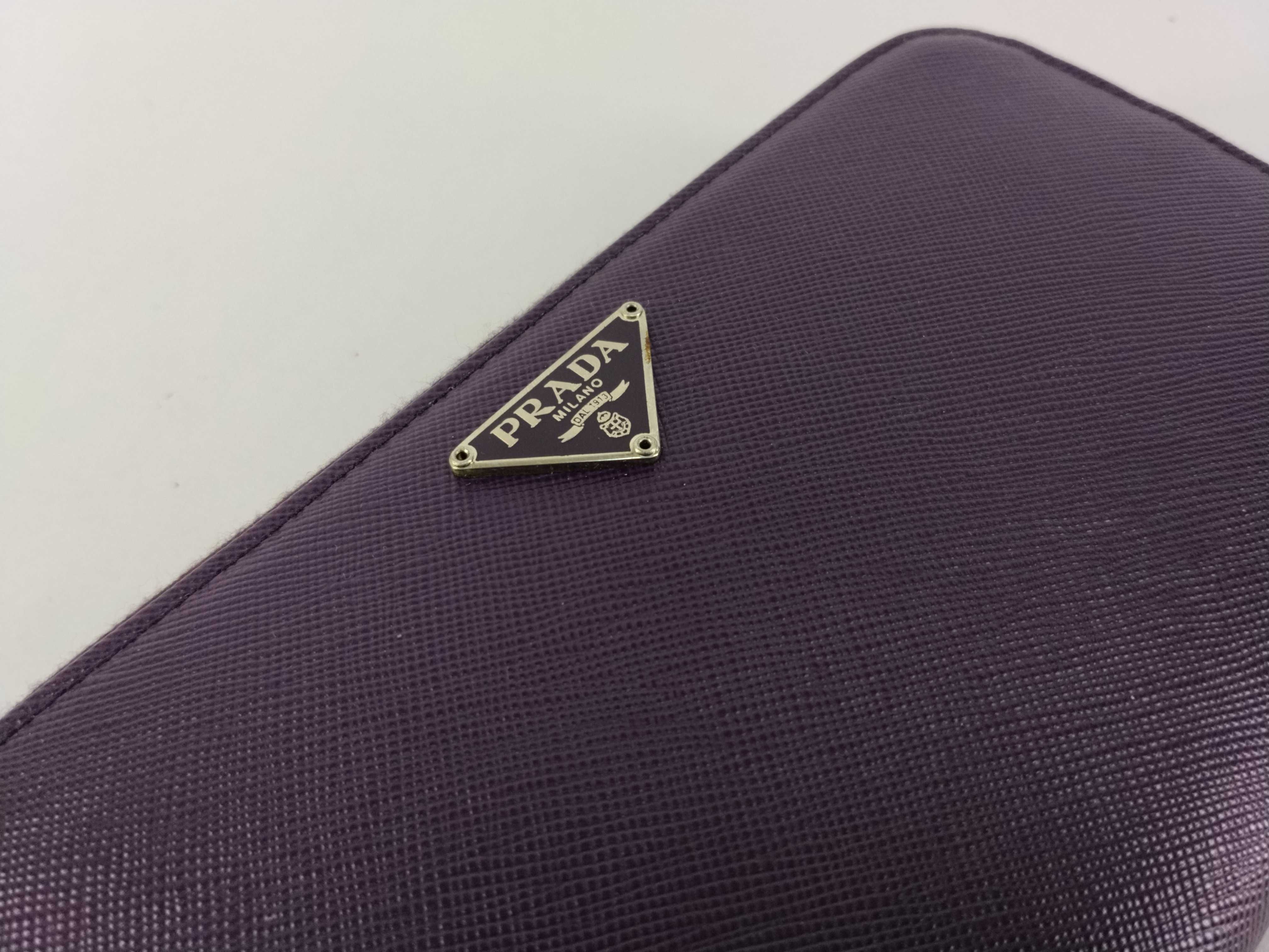 M506A Saffiano Long Wallet, Purple — view 14