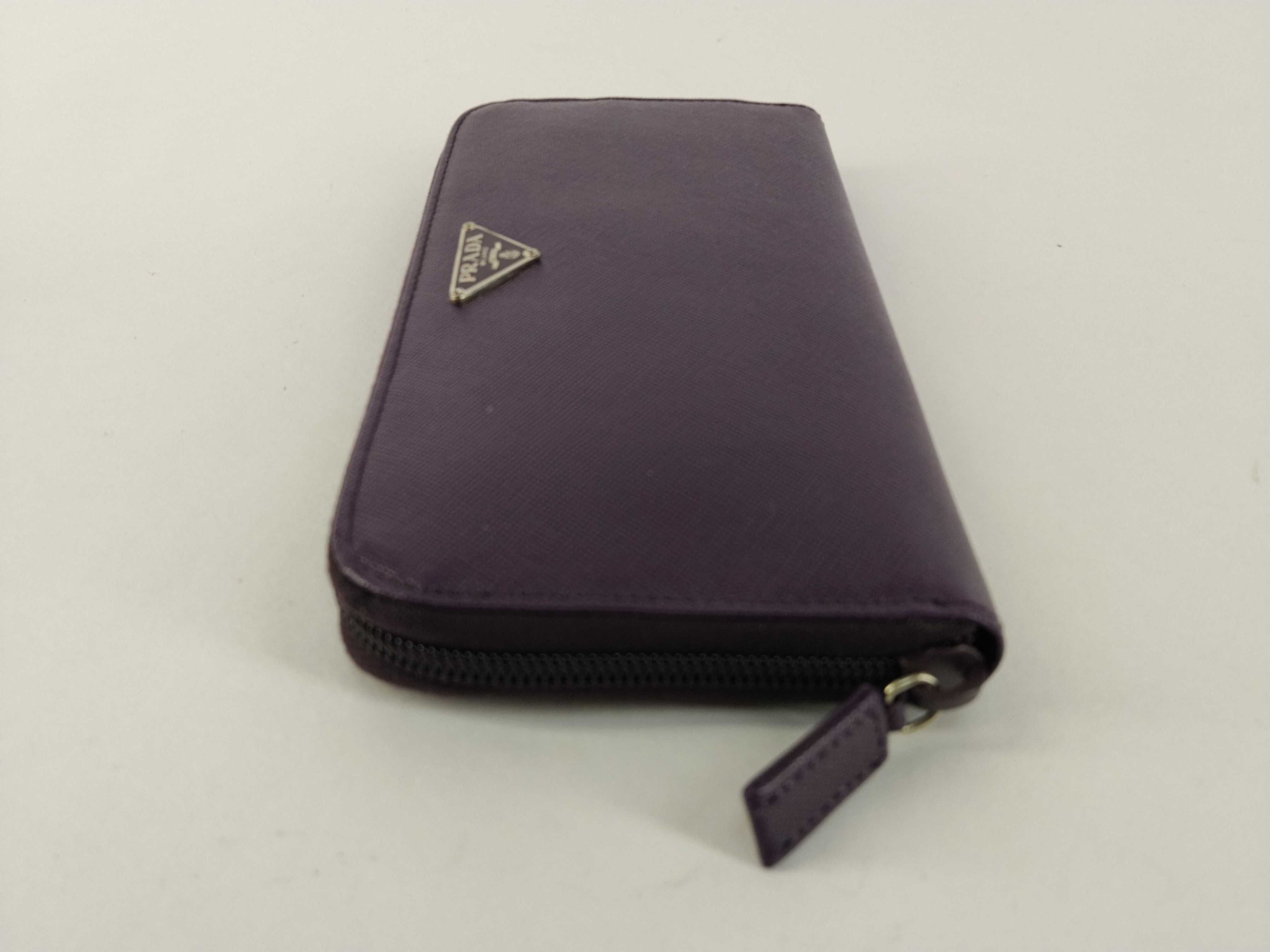 M506A Saffiano Long Wallet, Purple — view 4