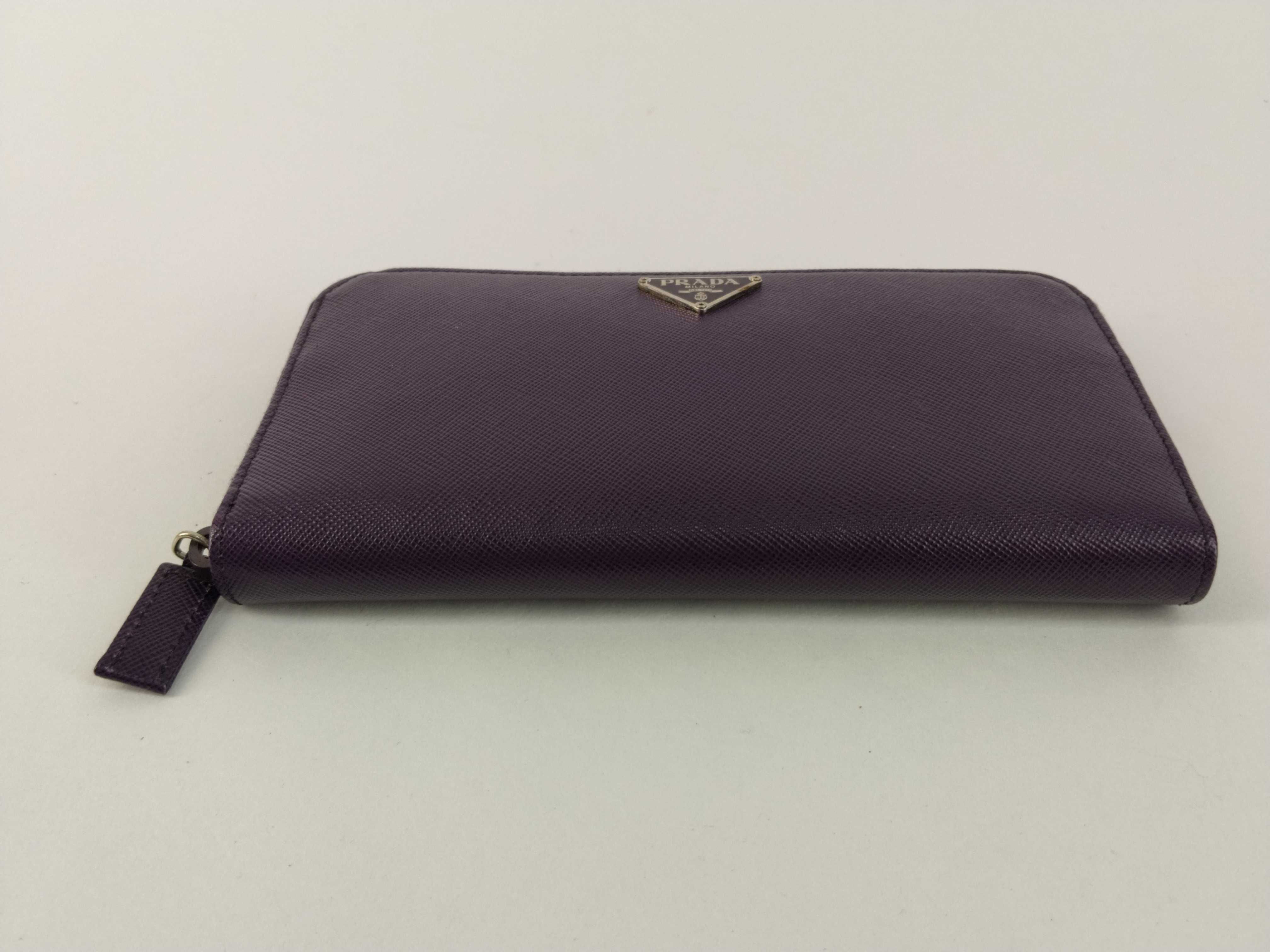 M506A Saffiano Long Wallet, Purple — view 5