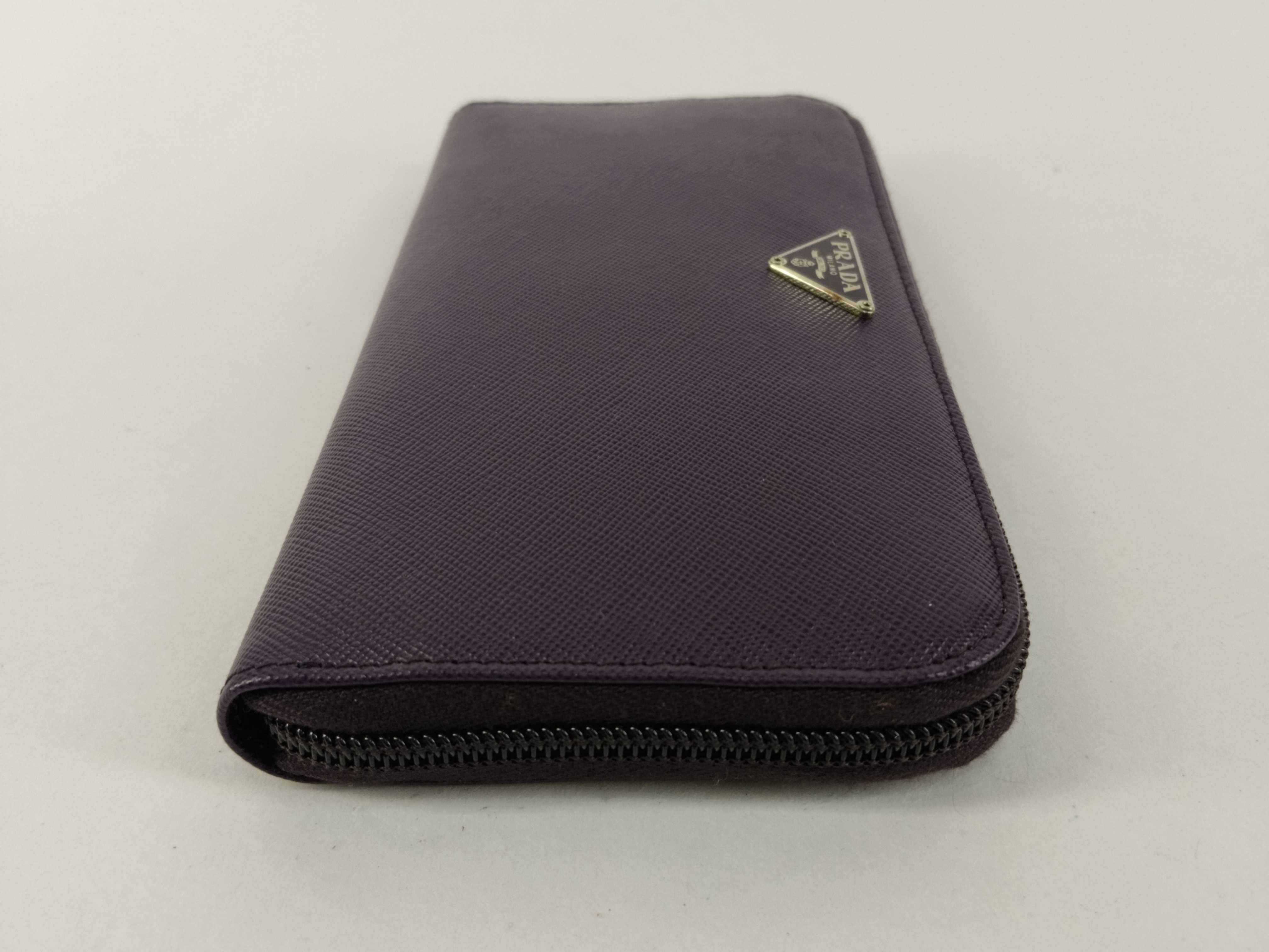 M506A Saffiano Long Wallet, Purple — view 6