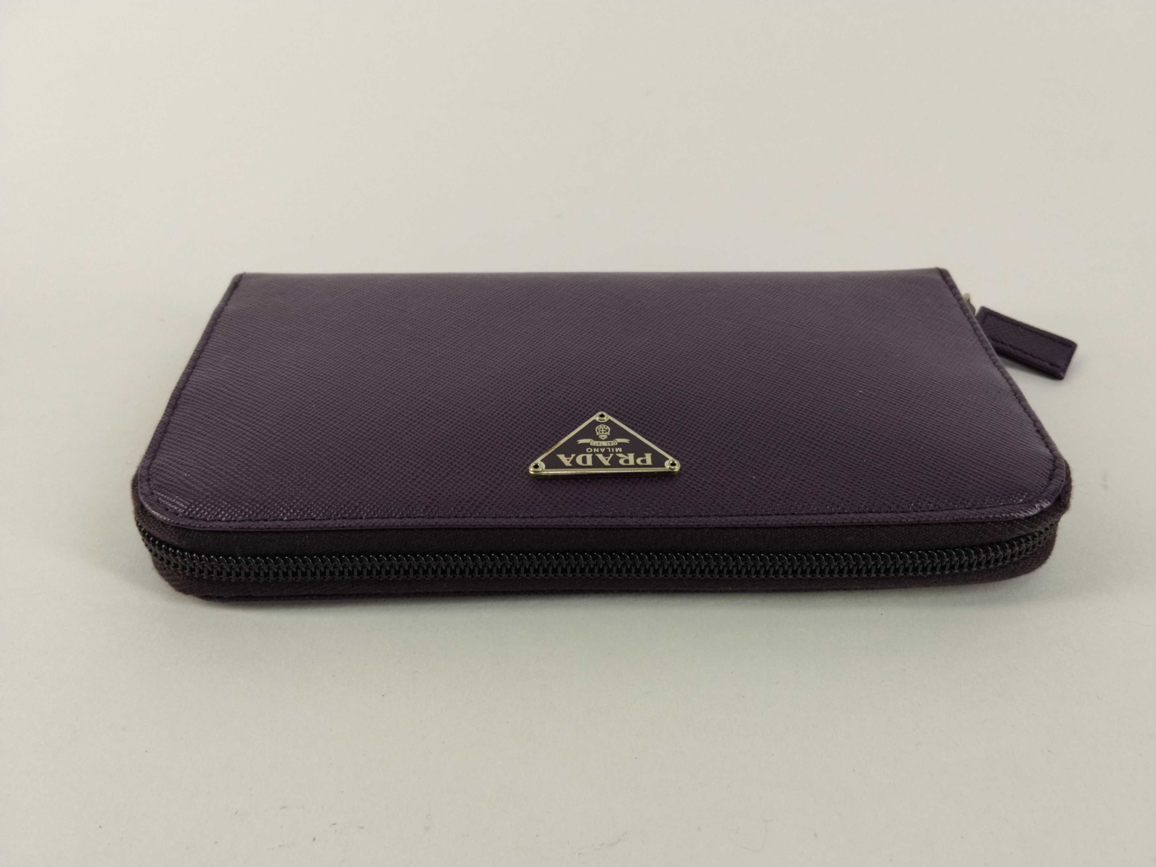 M506A Saffiano Long Wallet, Purple — view 7