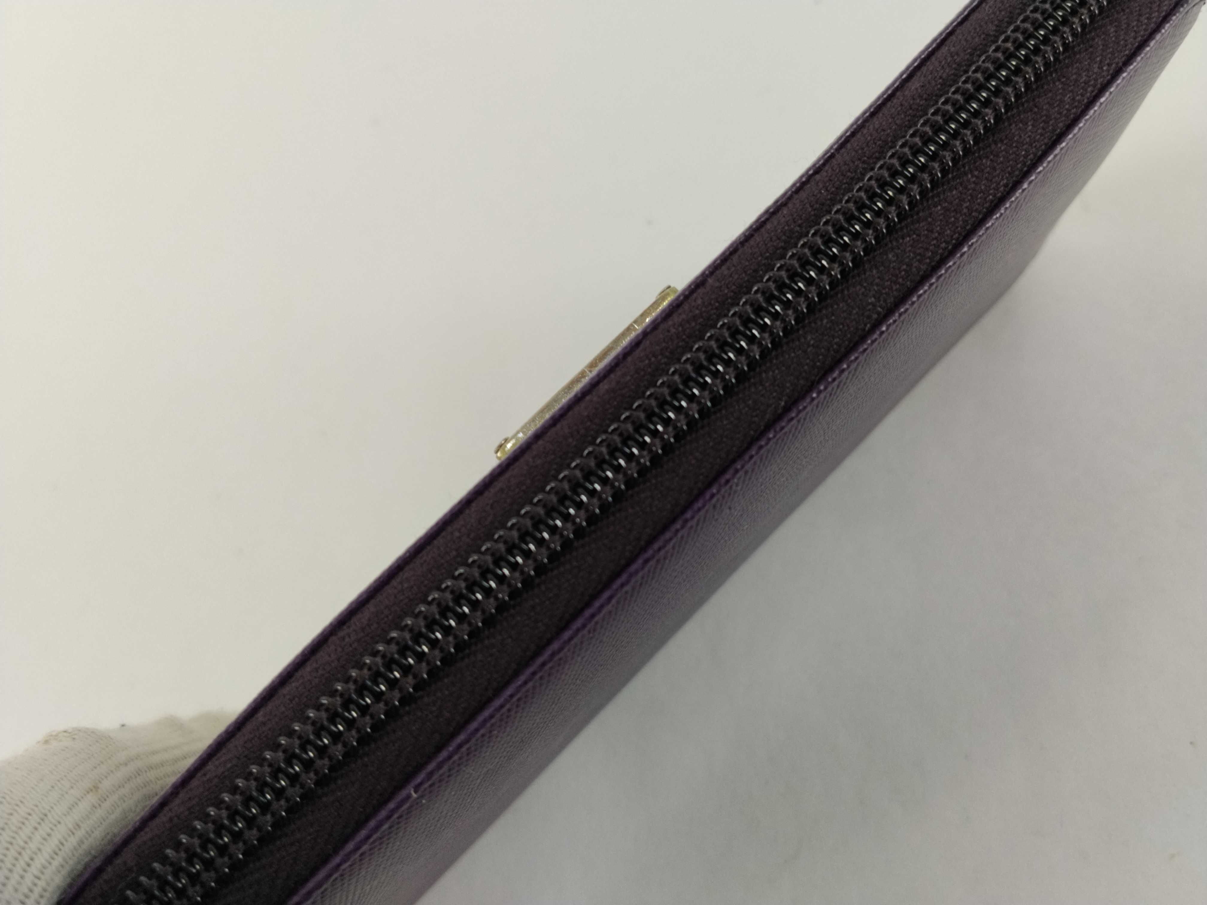 M506A Saffiano Long Wallet, Purple — view 8