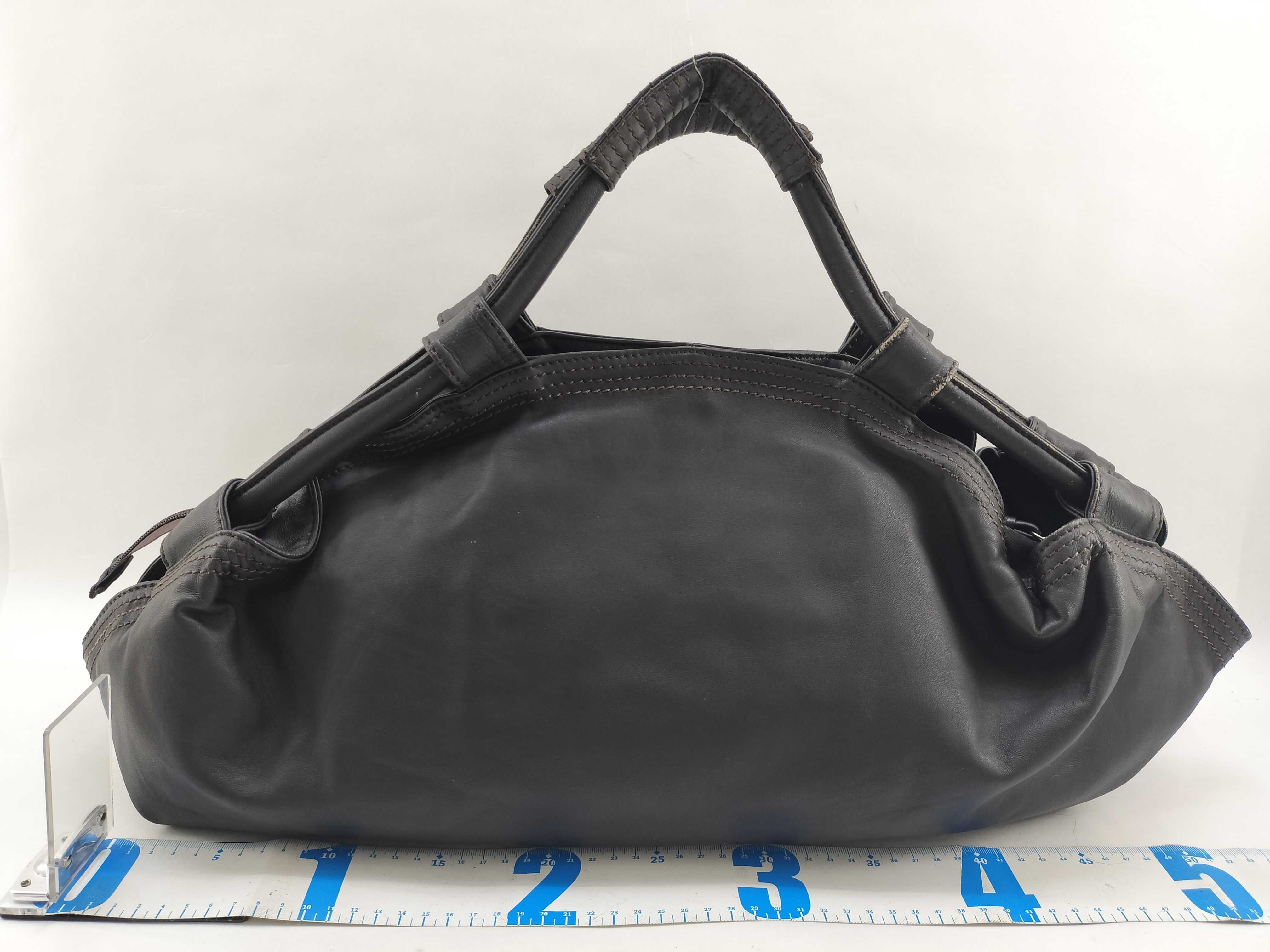 Anagram Nappa Alley Handbag Leather 298607 Dark Brown Handbag — view 2