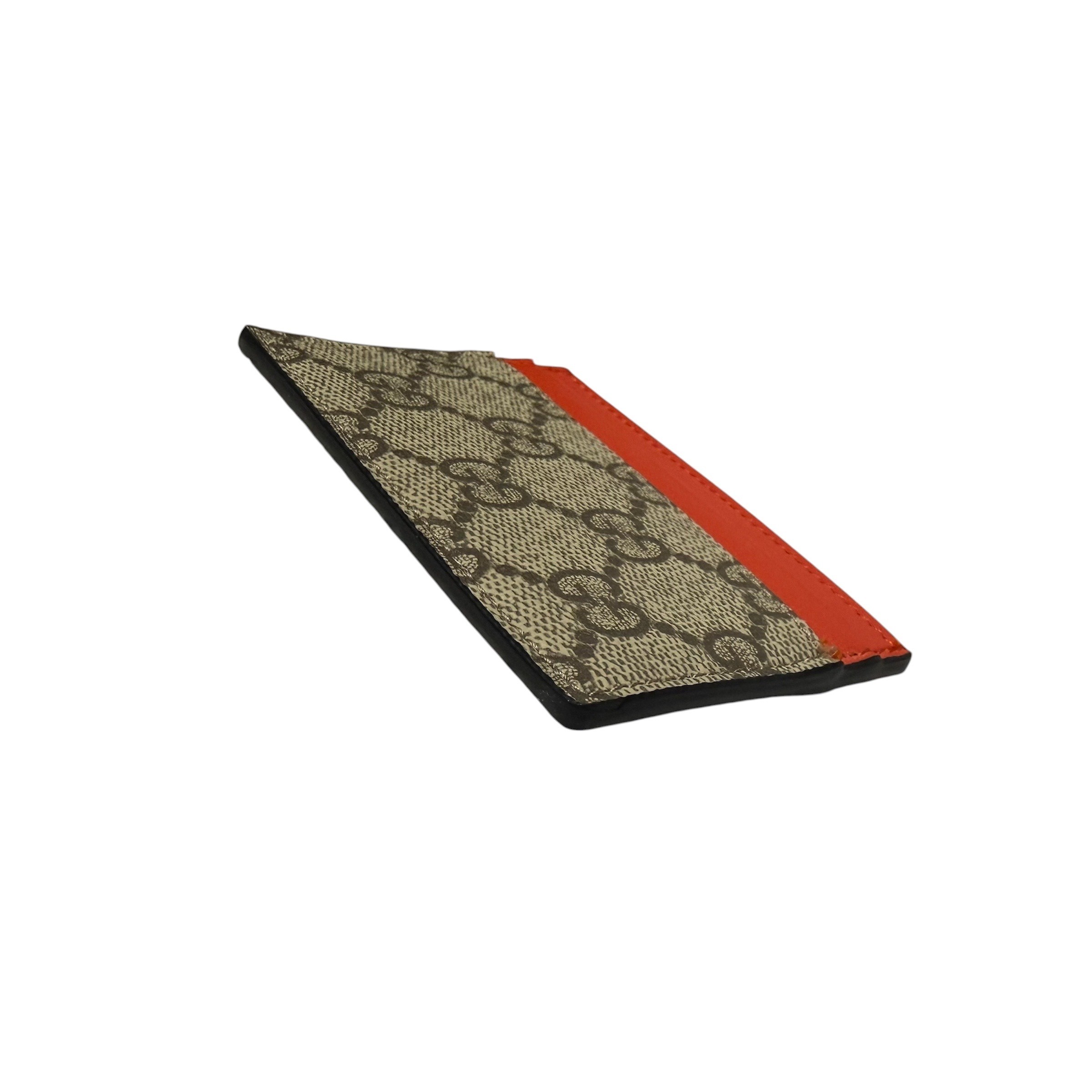GG Supreme card case, orange, unused. — view 4
