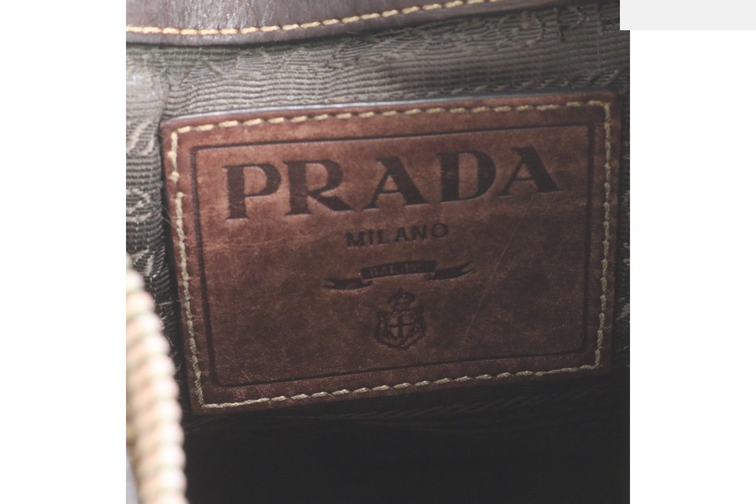 Leather and canvas shoulder bag, crossbody bag, messenger bag. — view 8