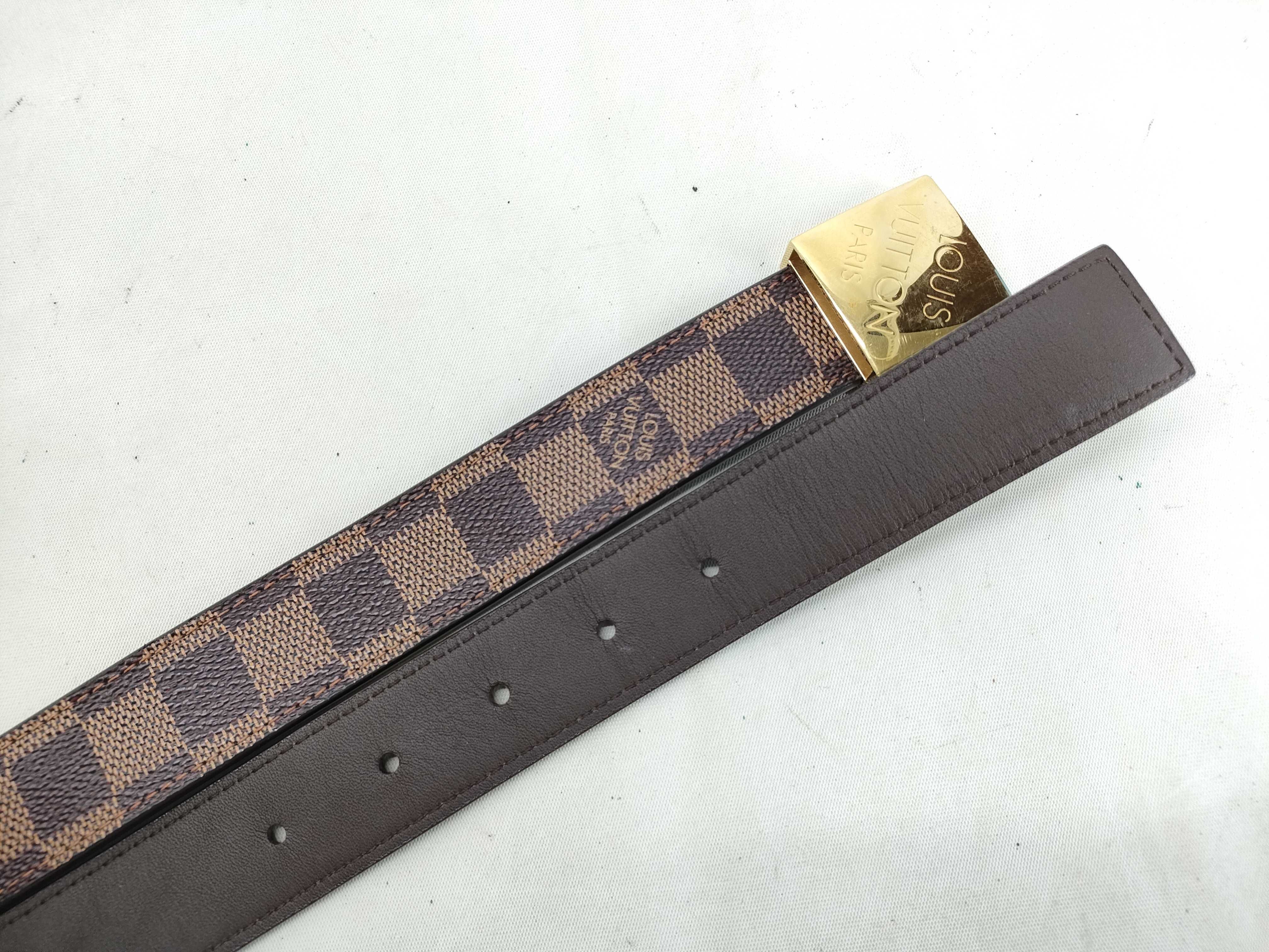 Damier Louis Vuitton belt, no extra holes. — view 4