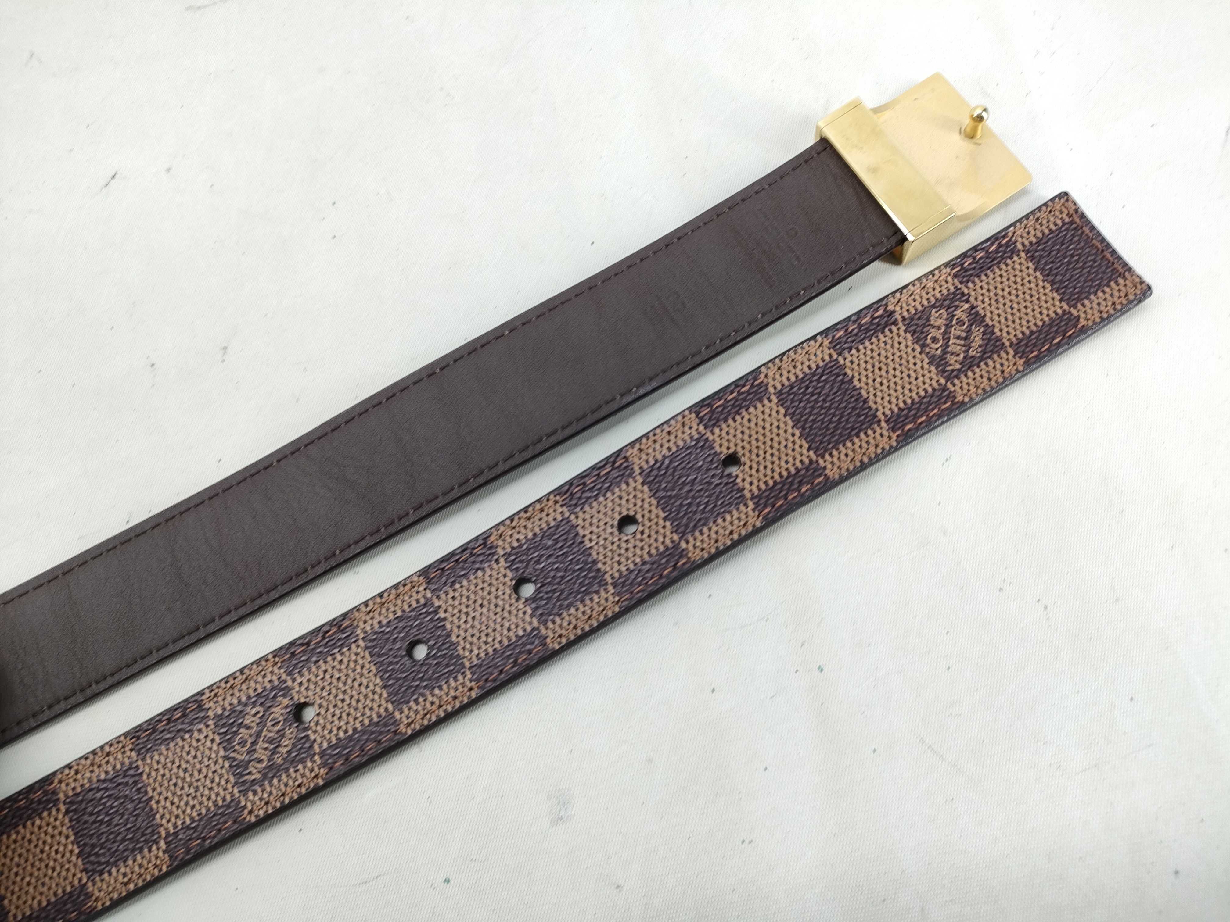 Damier Louis Vuitton belt, no extra holes. — view 5
