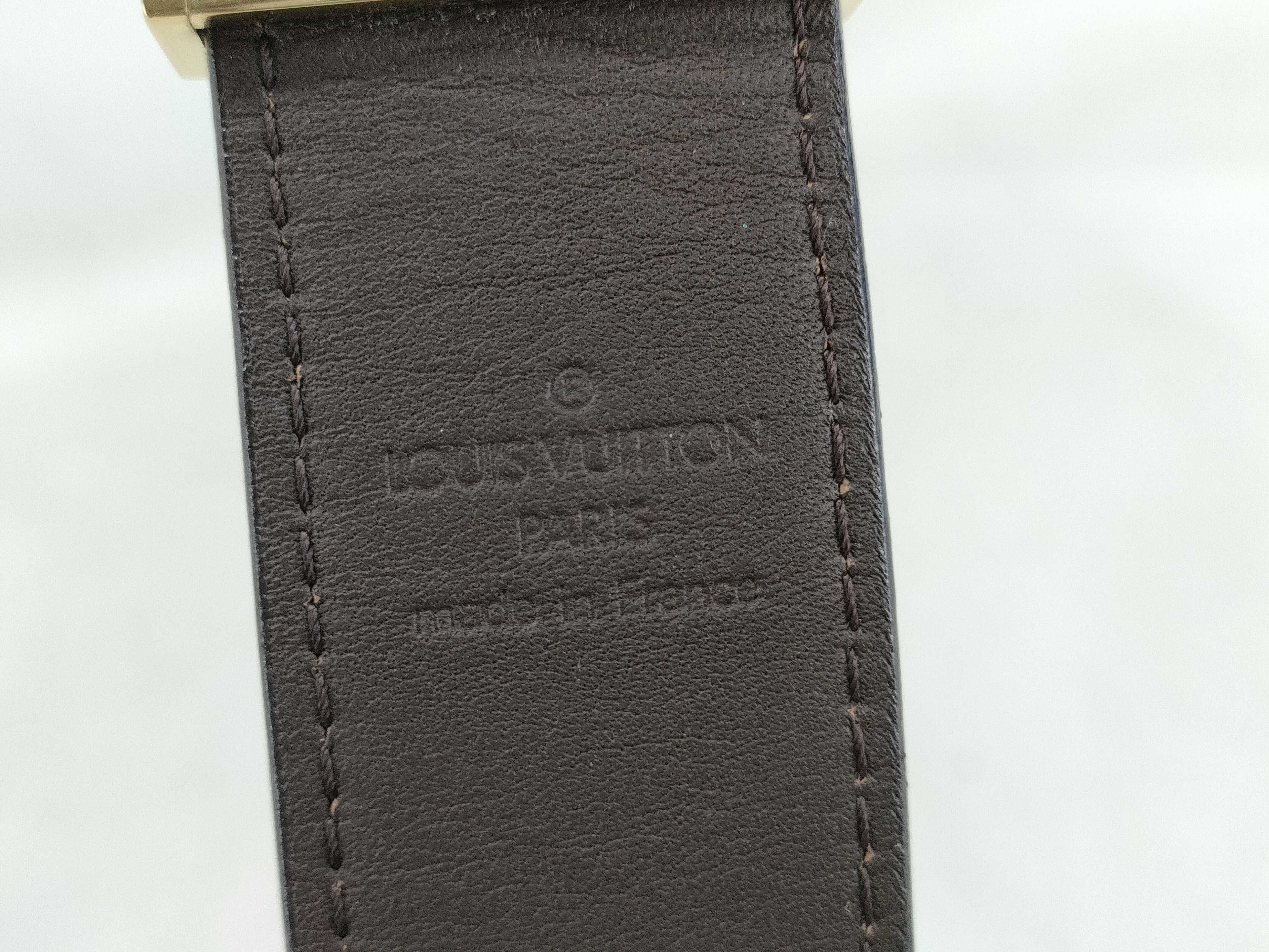 Damier Louis Vuitton belt, no extra holes. — view 6