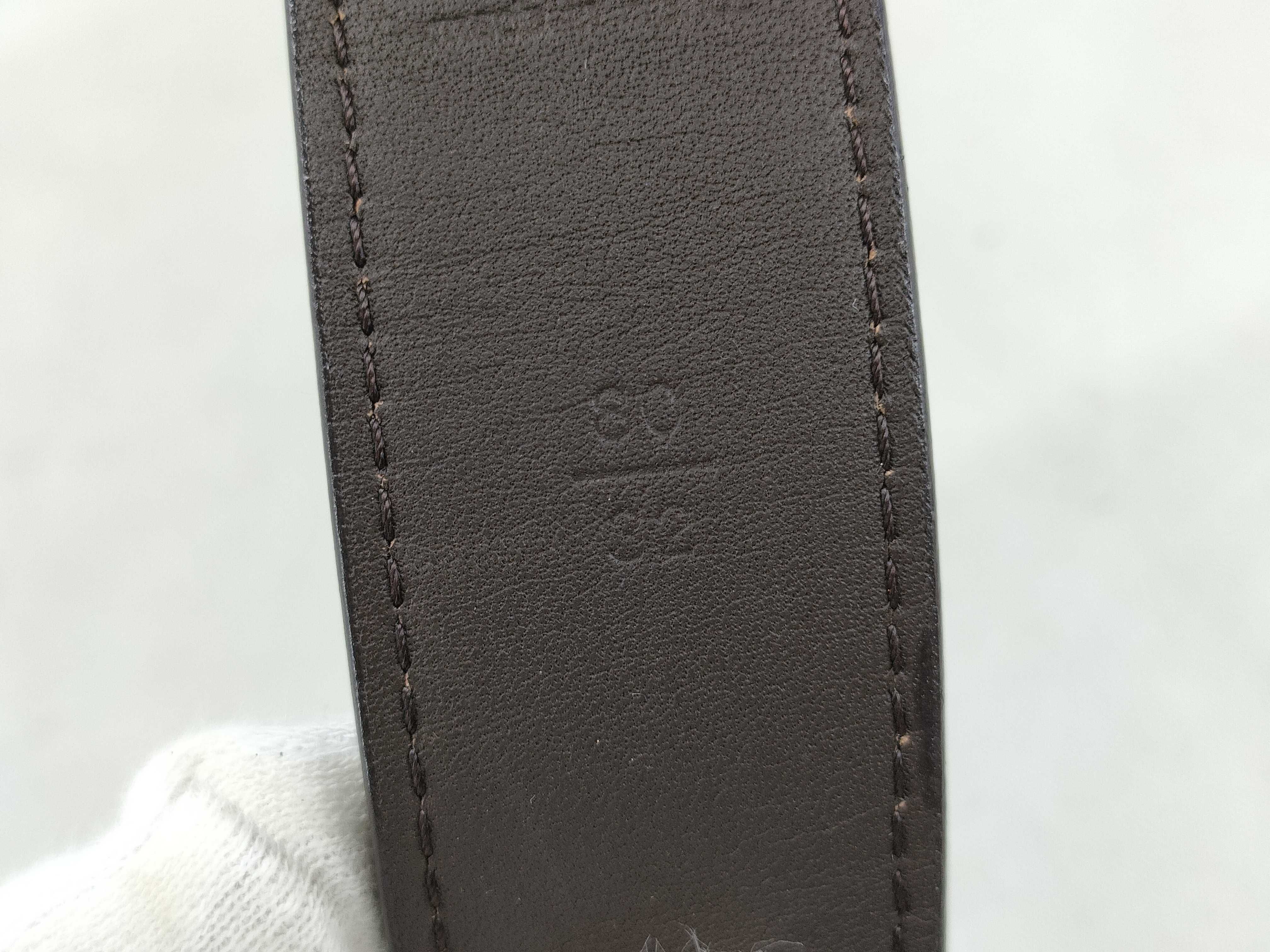 Damier Louis Vuitton belt, no extra holes. — view 7