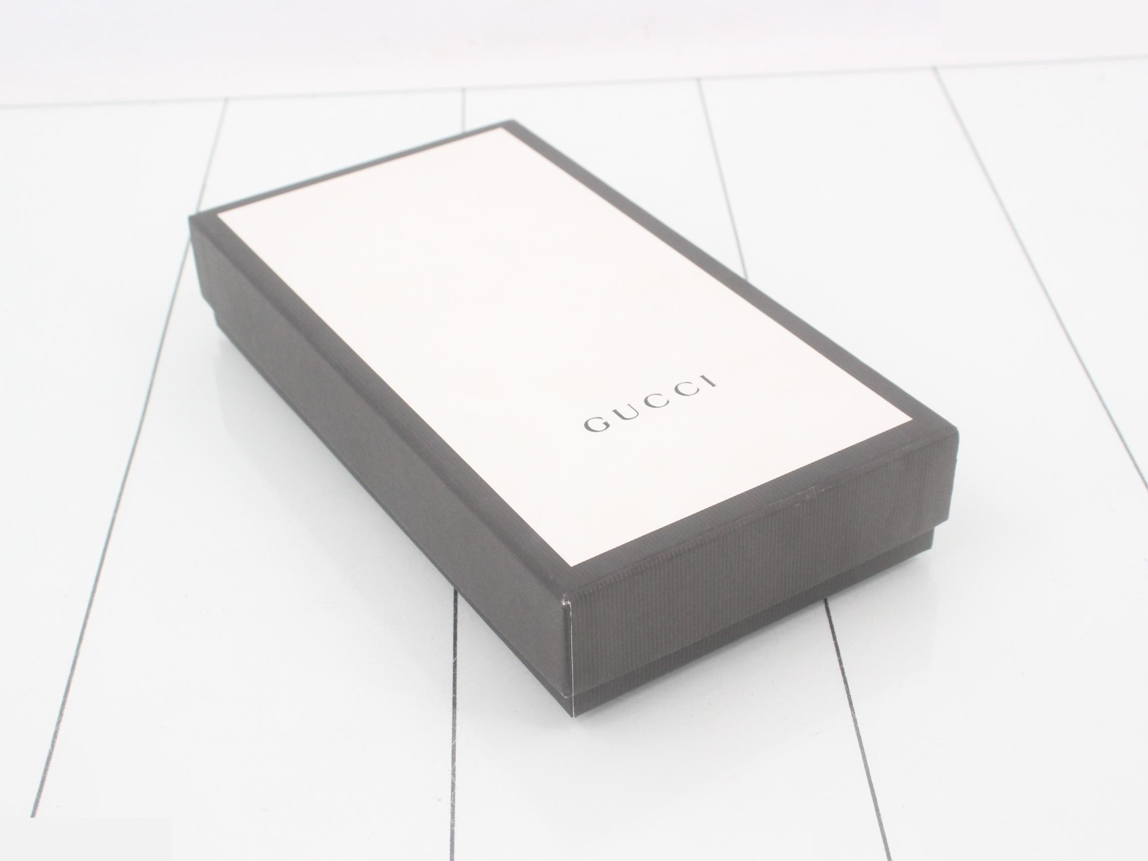 Guccissima round zipper long wallet, black — view 5