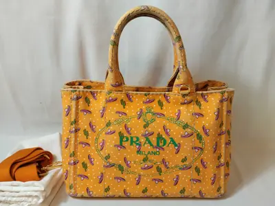 Orange Mexican Print Handbag