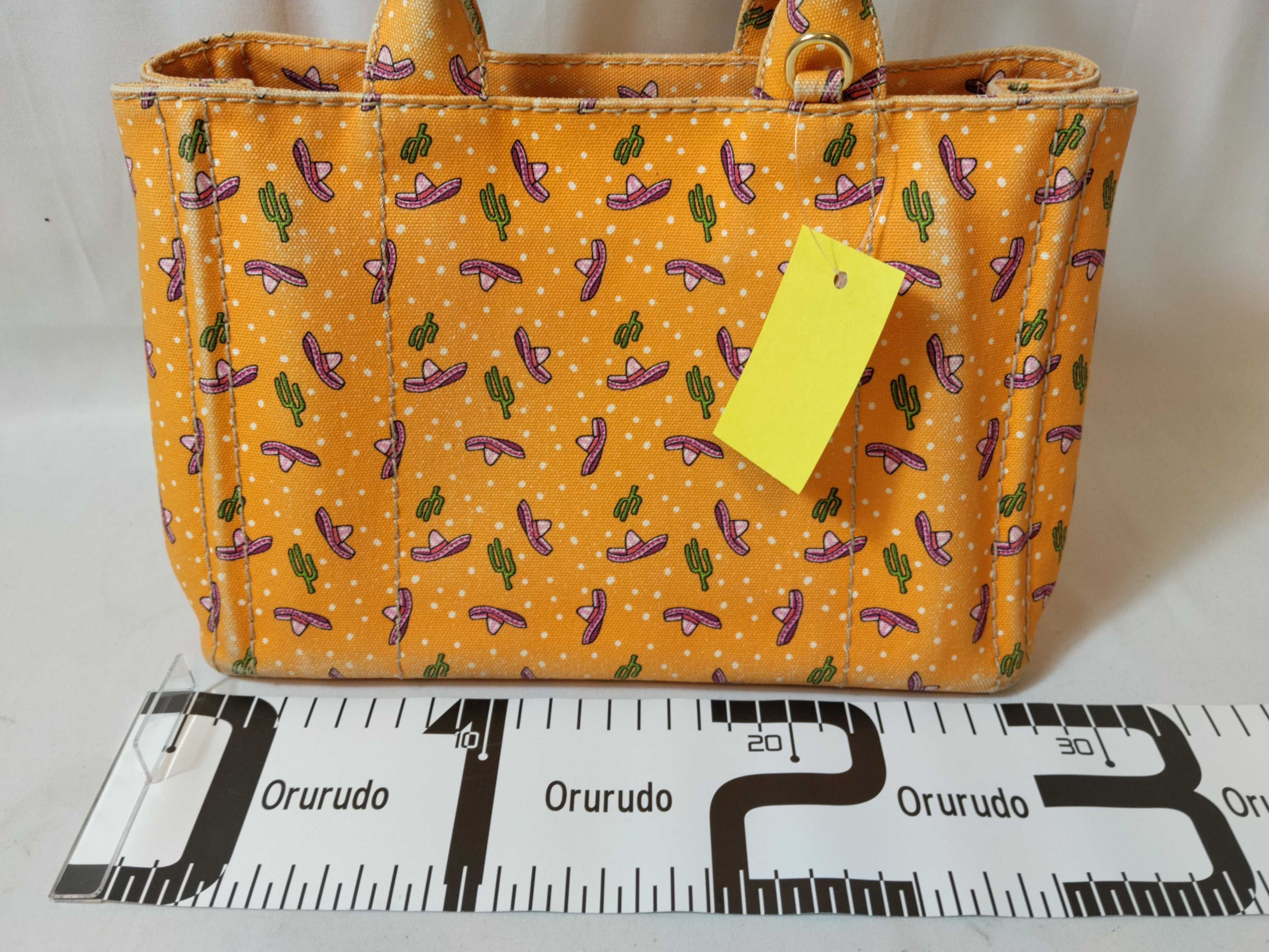 Orange Mexican Print Handbag — view 2