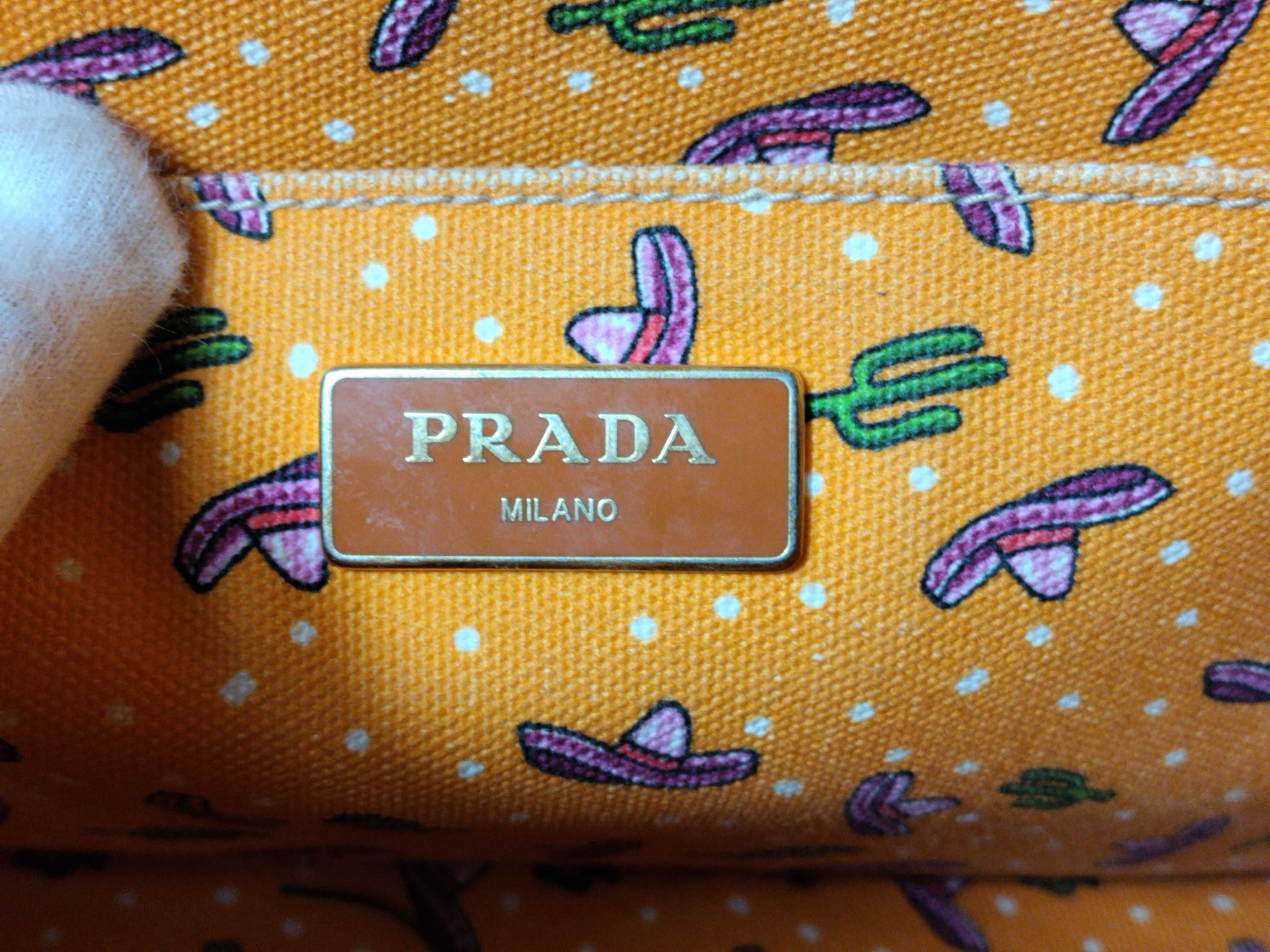 Orange Mexican Print Handbag — view 11