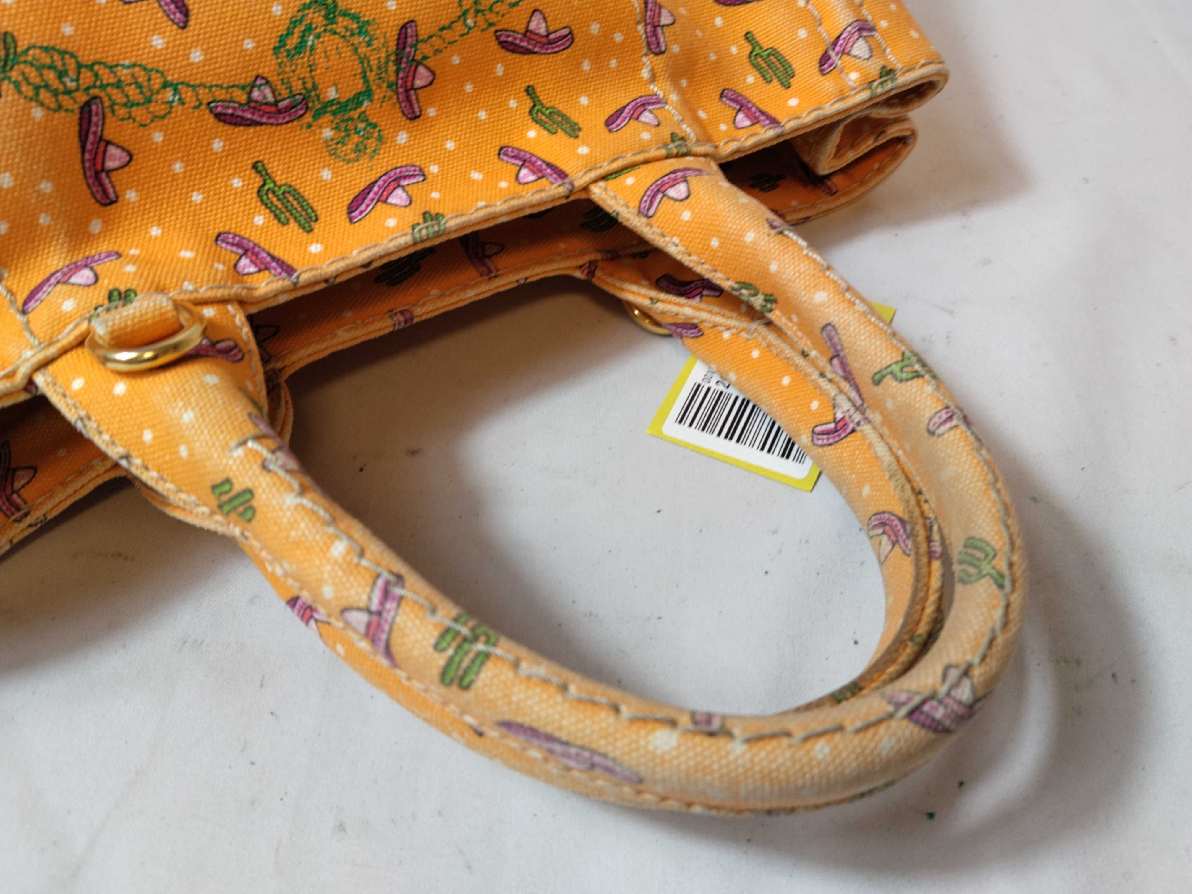 Orange Mexican Print Handbag — view 3
