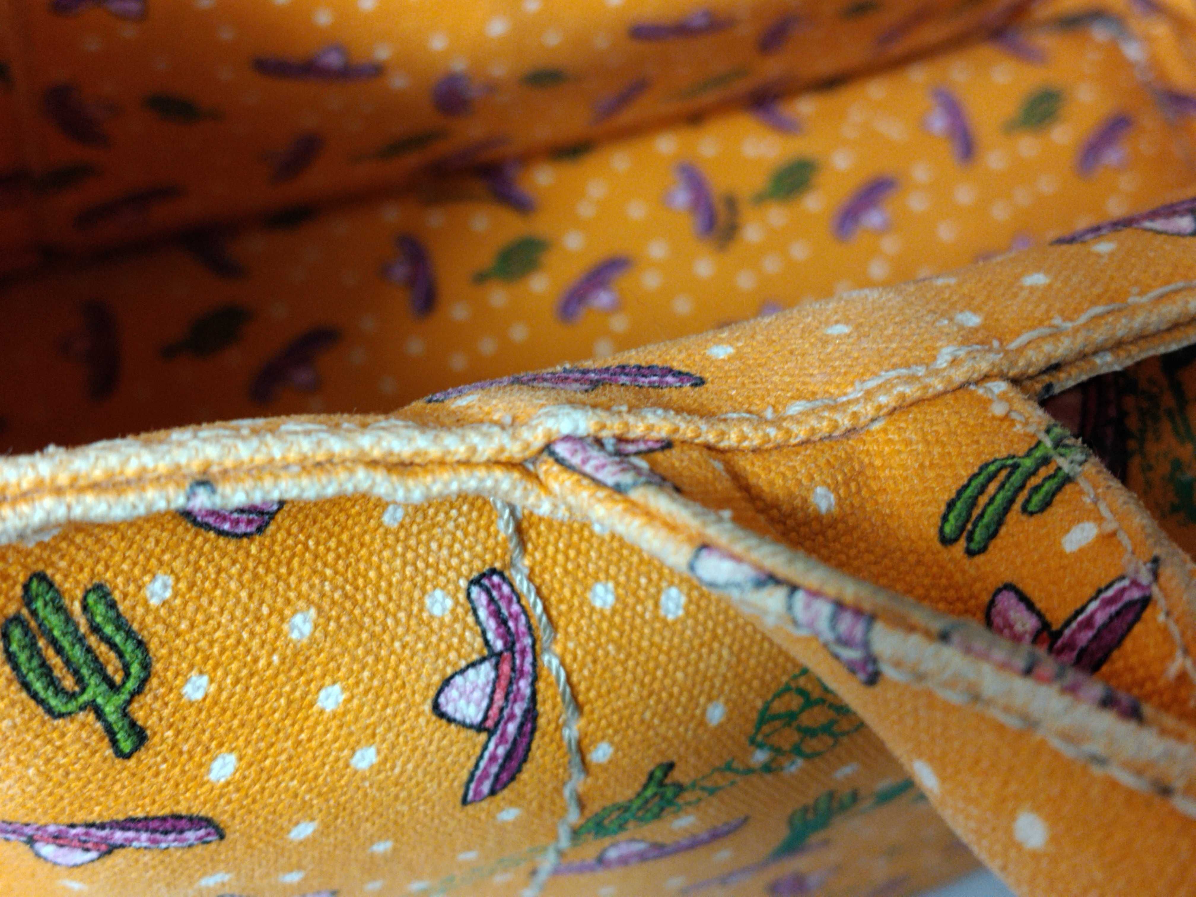 Orange Mexican Print Handbag — view 5