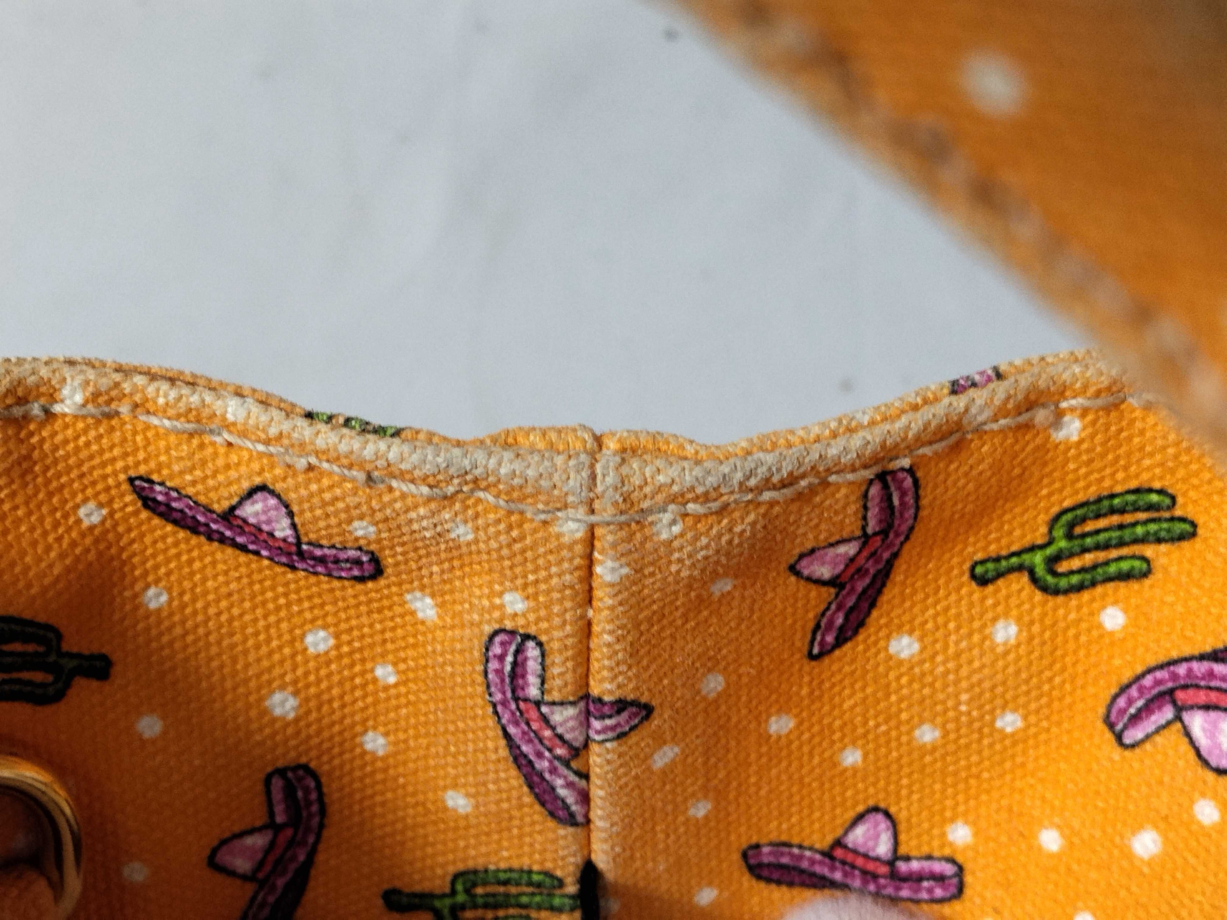 Orange Mexican Print Handbag — view 8