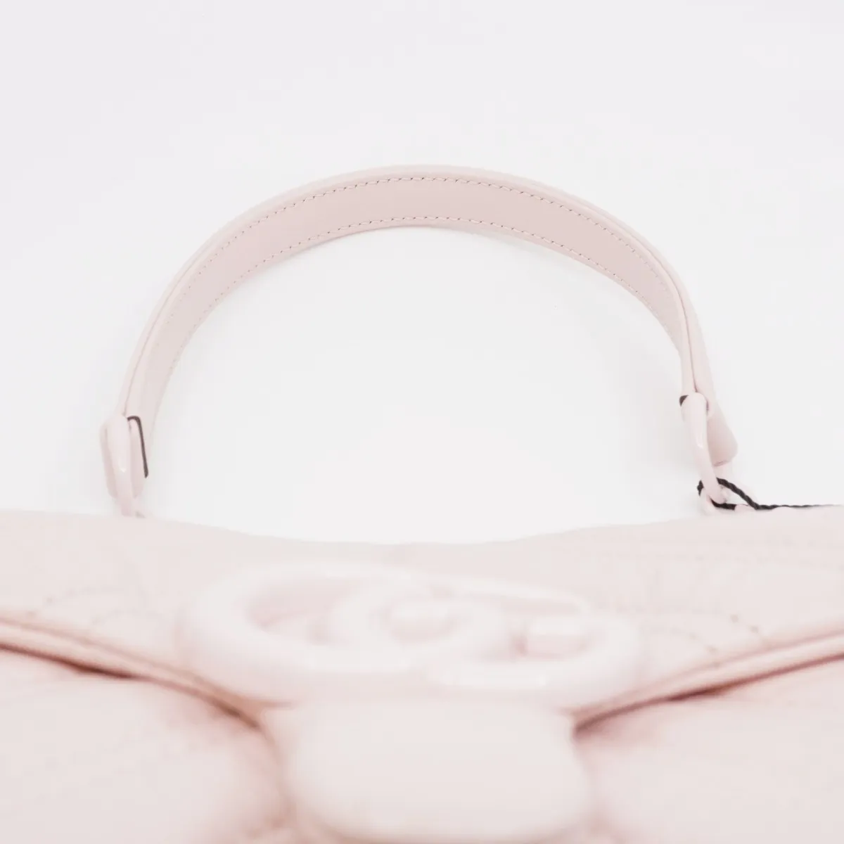 GG Marmont Leather Chain Shoulder Bag, Pink, 856368-AAFS1-5734, Pink Hardware, Dust Bag Included — view 6