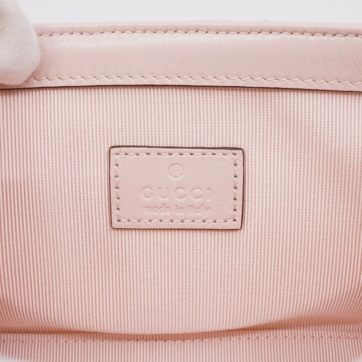 GG Marmont Leather Chain Shoulder Bag, Pink, 856368-AAFS1-5734, Pink Hardware, Dust Bag Included — view 9