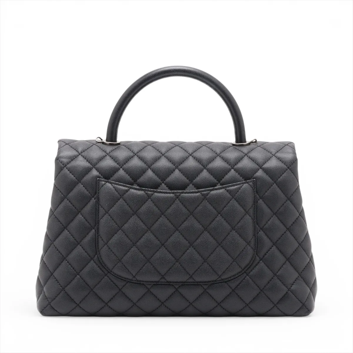 Coco Handle 33 M Caviar Skin 2-Way Handbag, Black with Gunmetal Hardware, 23267325, Serial Number , A92992 — view 2