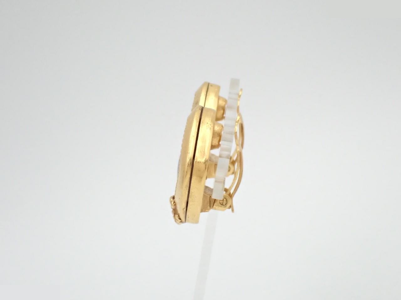 Coco Mark Gold Earrings 96A — view 3
