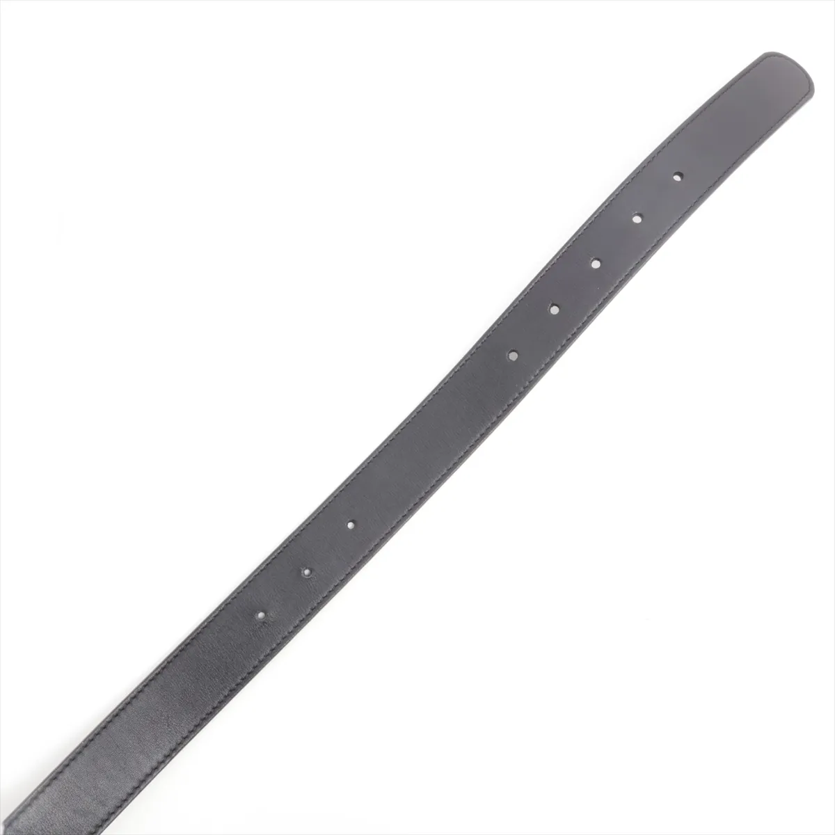 414516 GG Marmont Belt 100 Leather Black Hole added Cut Spreading Out of shape — view 3