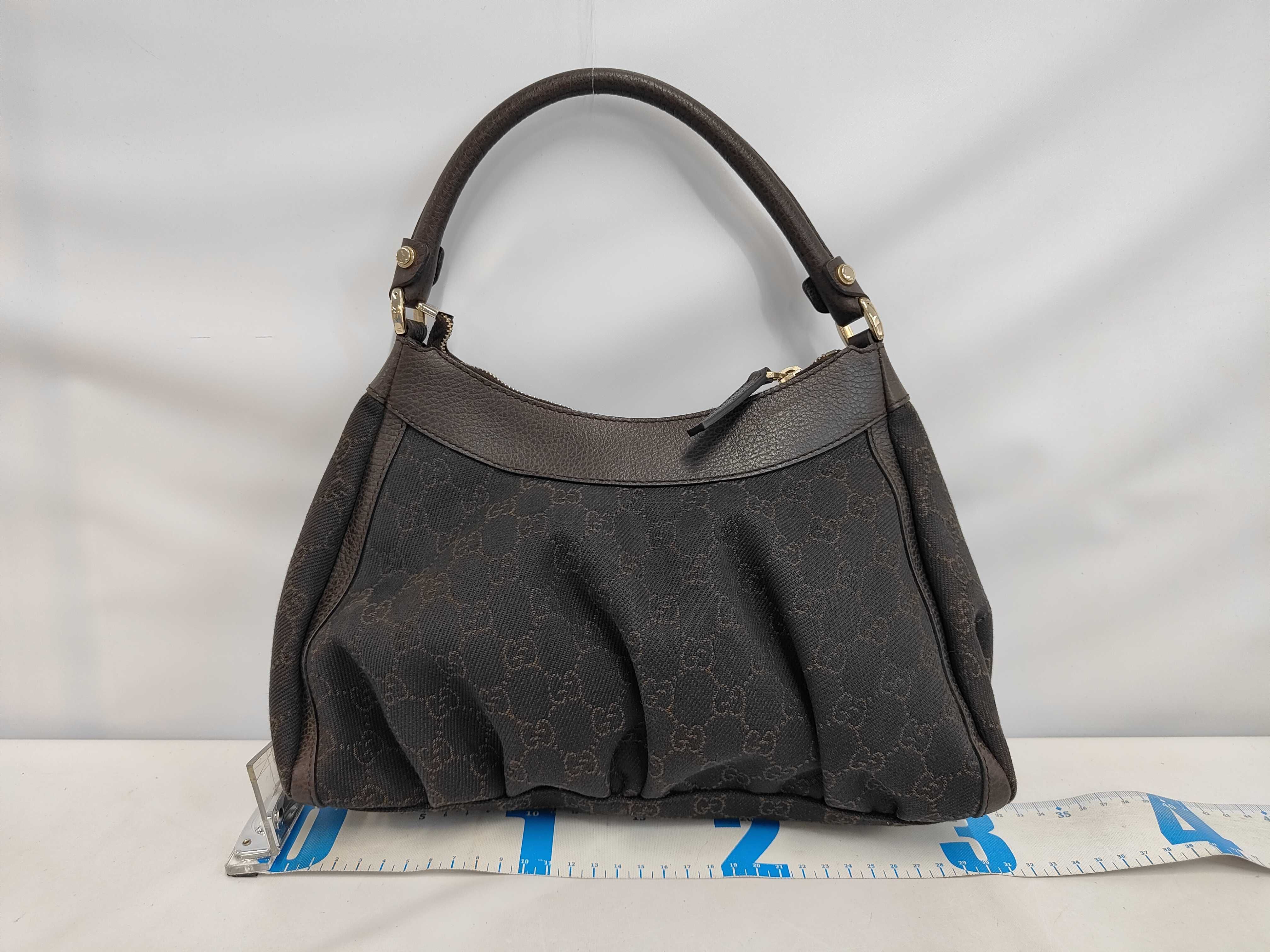Black Canvas GG Monogram D-Ring Shoulder Bag — view 2