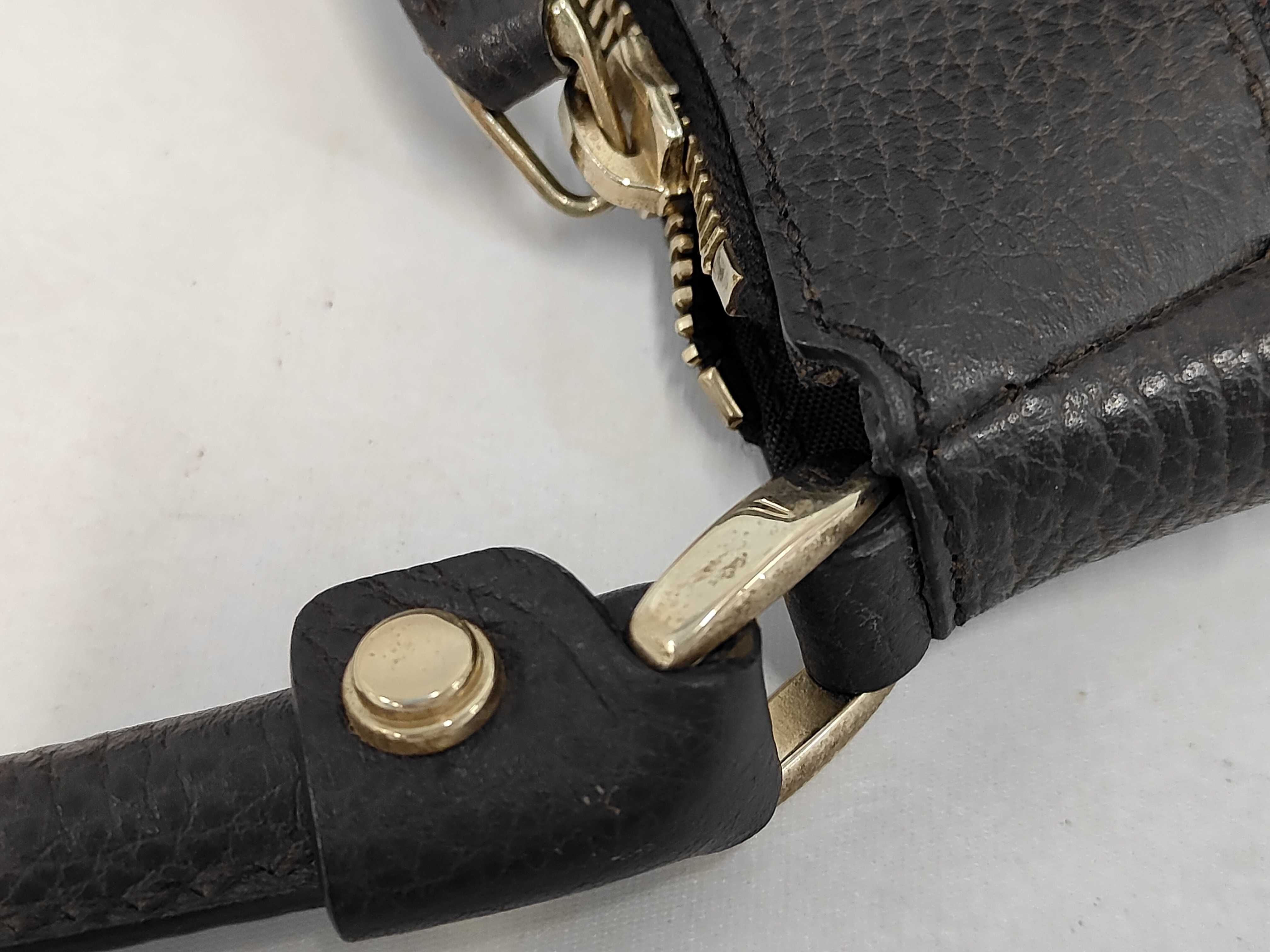 Black Canvas GG Monogram D-Ring Shoulder Bag — view 6