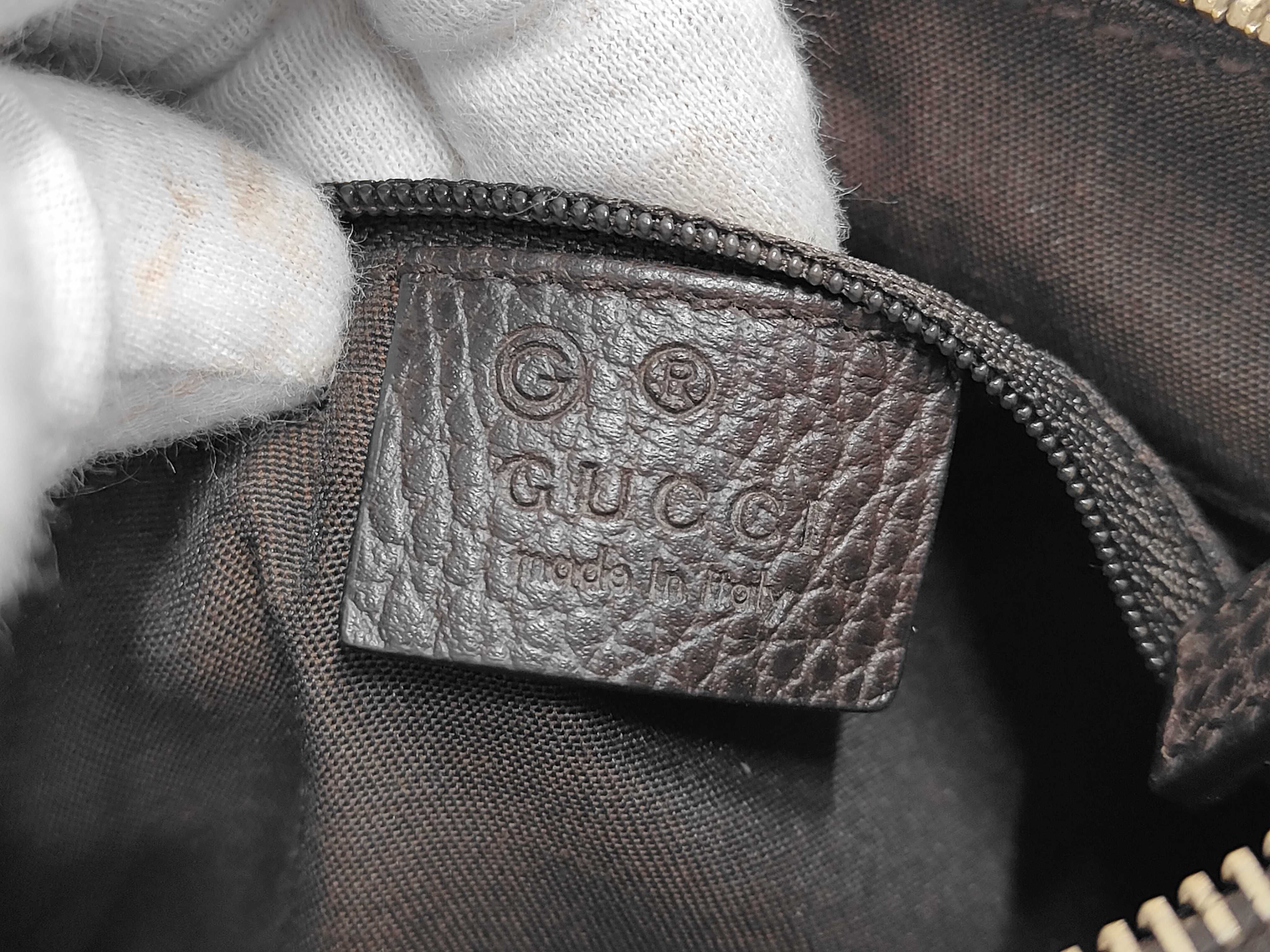 Black Canvas GG Monogram D-Ring Shoulder Bag — view 7