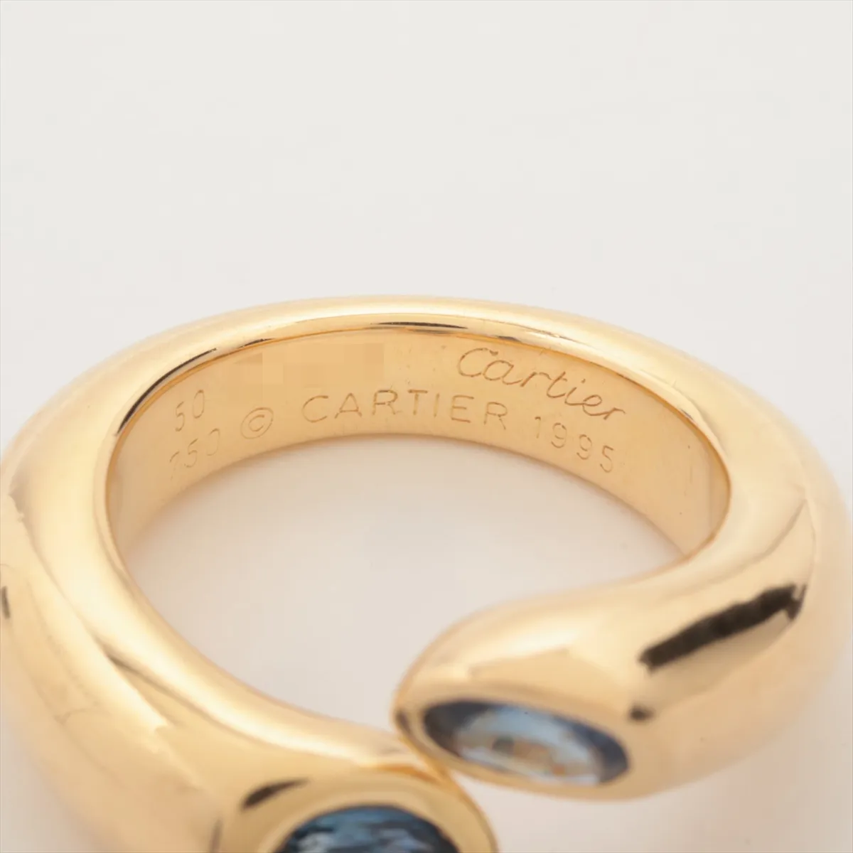 Ellipse de Tête Sapphire Ring 750 (YG) 11.4g 50 D14116 Stone has — view 3