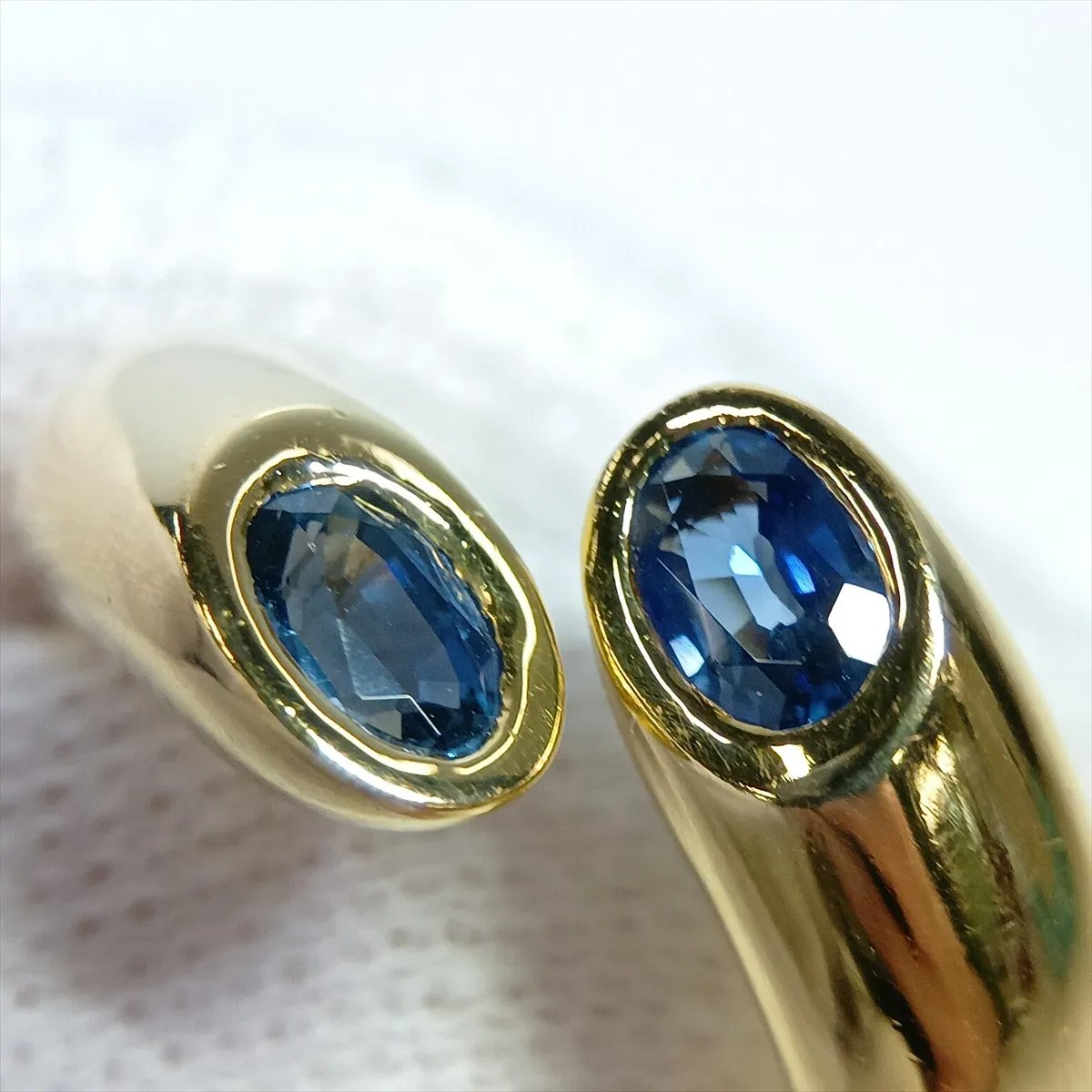 Ellipse de Tête Sapphire Ring 750 (YG) 11.4g 50 D14116 Stone has — view 5